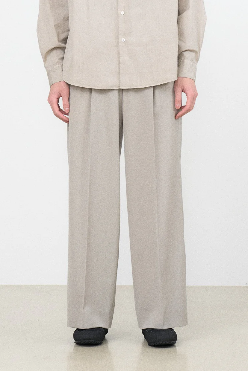 YOKE×Graphpaper Fulled Wool 3pleated Wide-Leg Trousers - Image 6