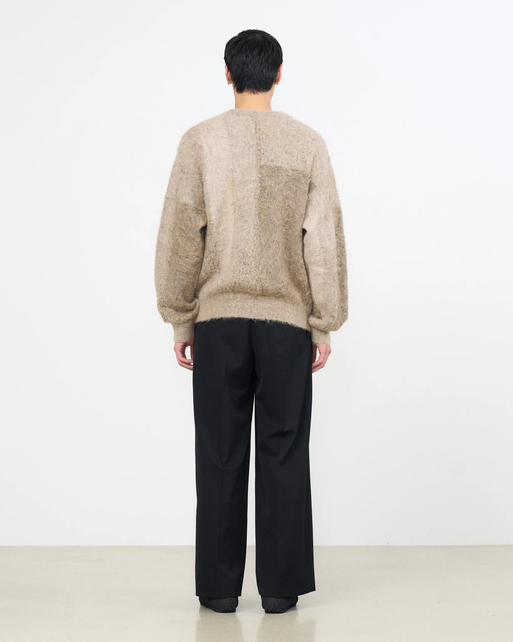 YOKE×Graphpaper Kid Mohair Abstract Jacquard Sweater - Image 10