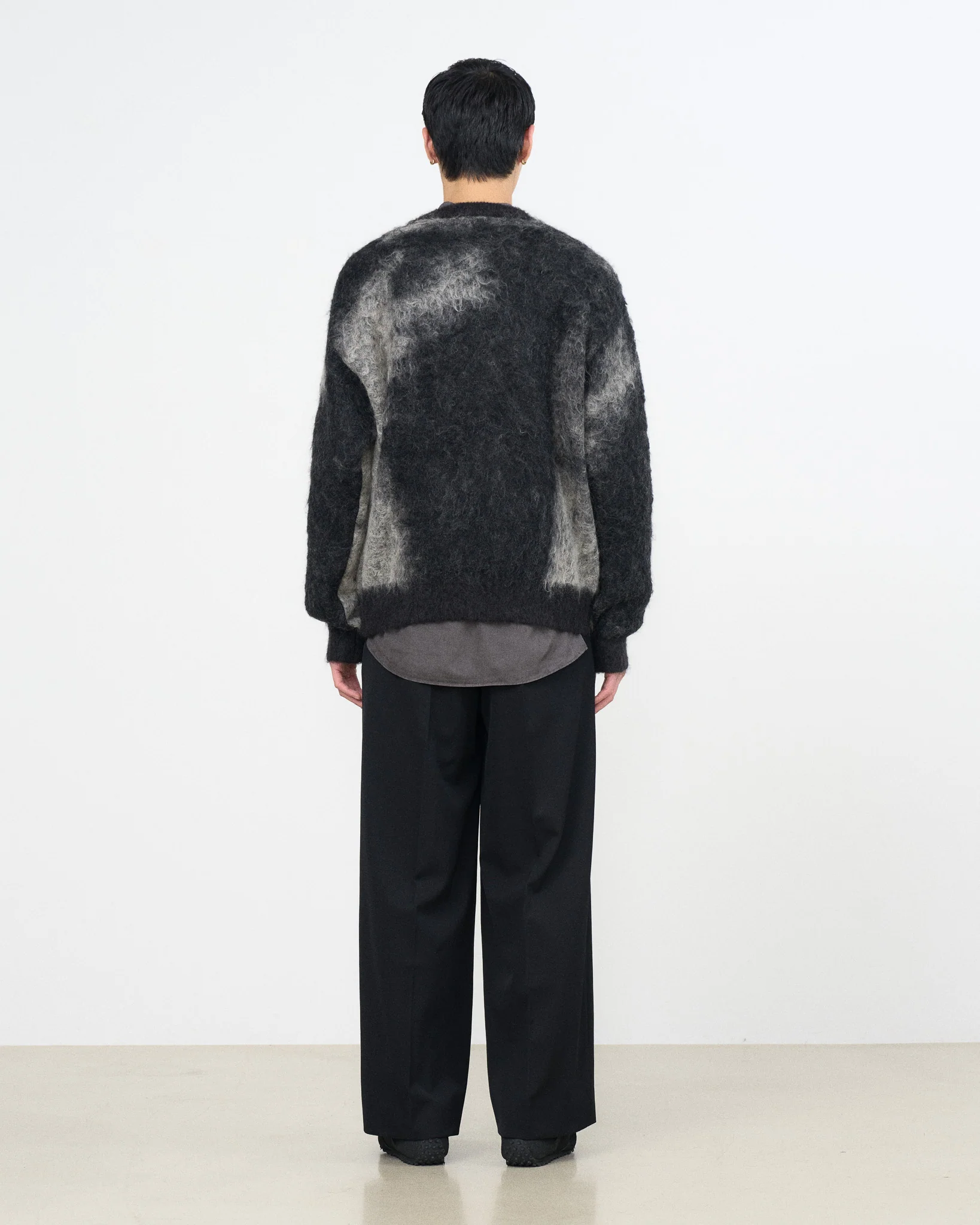 YOKE×Graphpaper Kid Mohair Abstract Jacquard Sweater - Image 5
