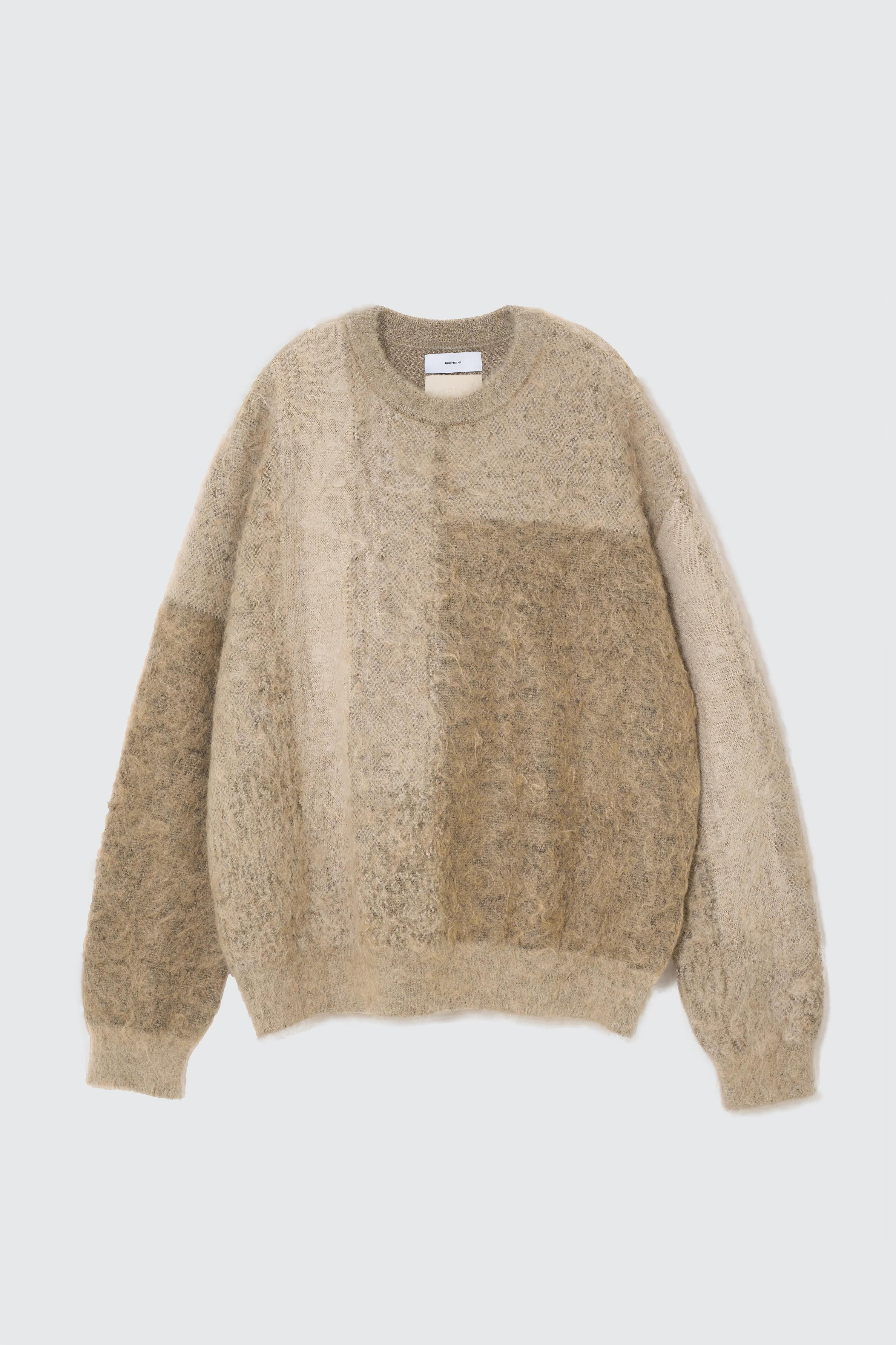 YOKE×Graphpaper Kid Mohair Abstract Jacquard Sweater - Image 6
