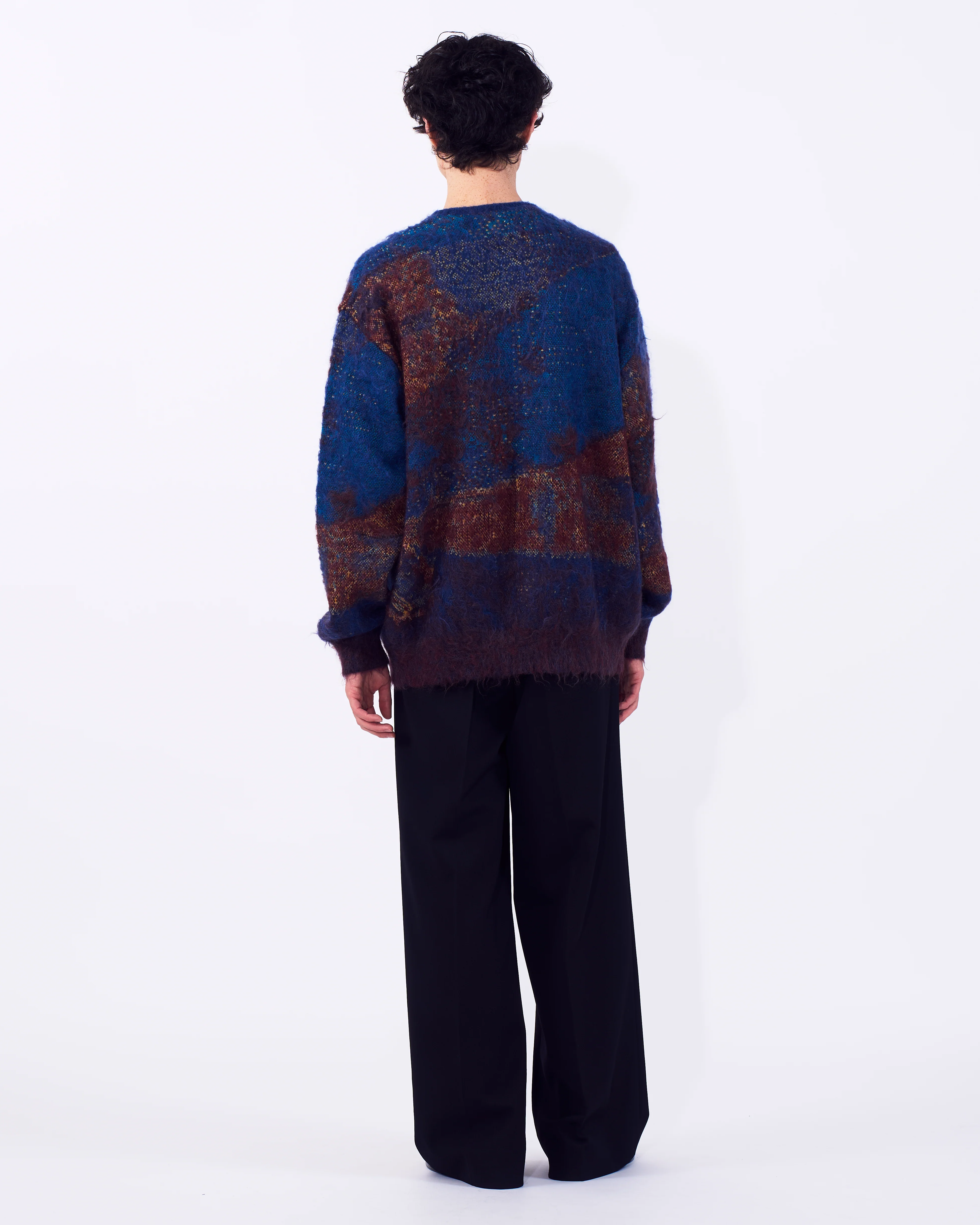 Abstract Jaquard Mohair Cardigan - Image 10
