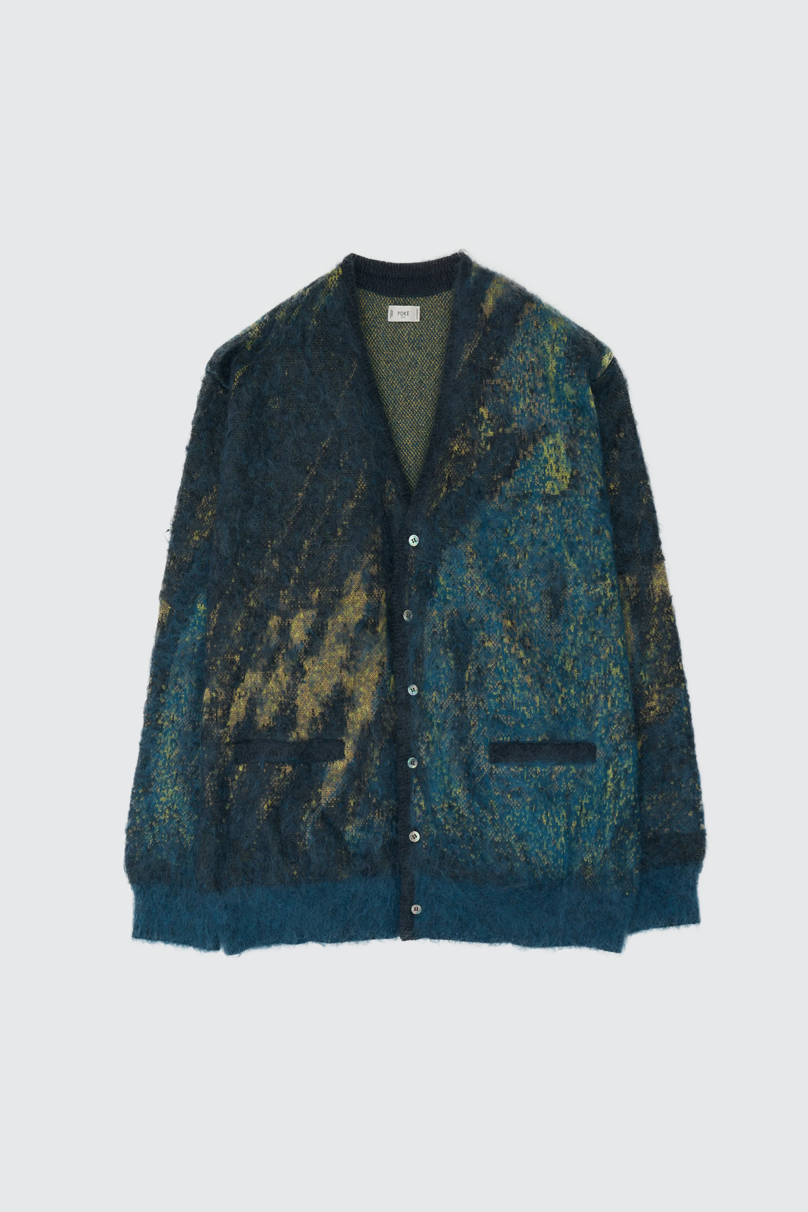 Abstract Jaquard Mohair Cardigan - Image 5