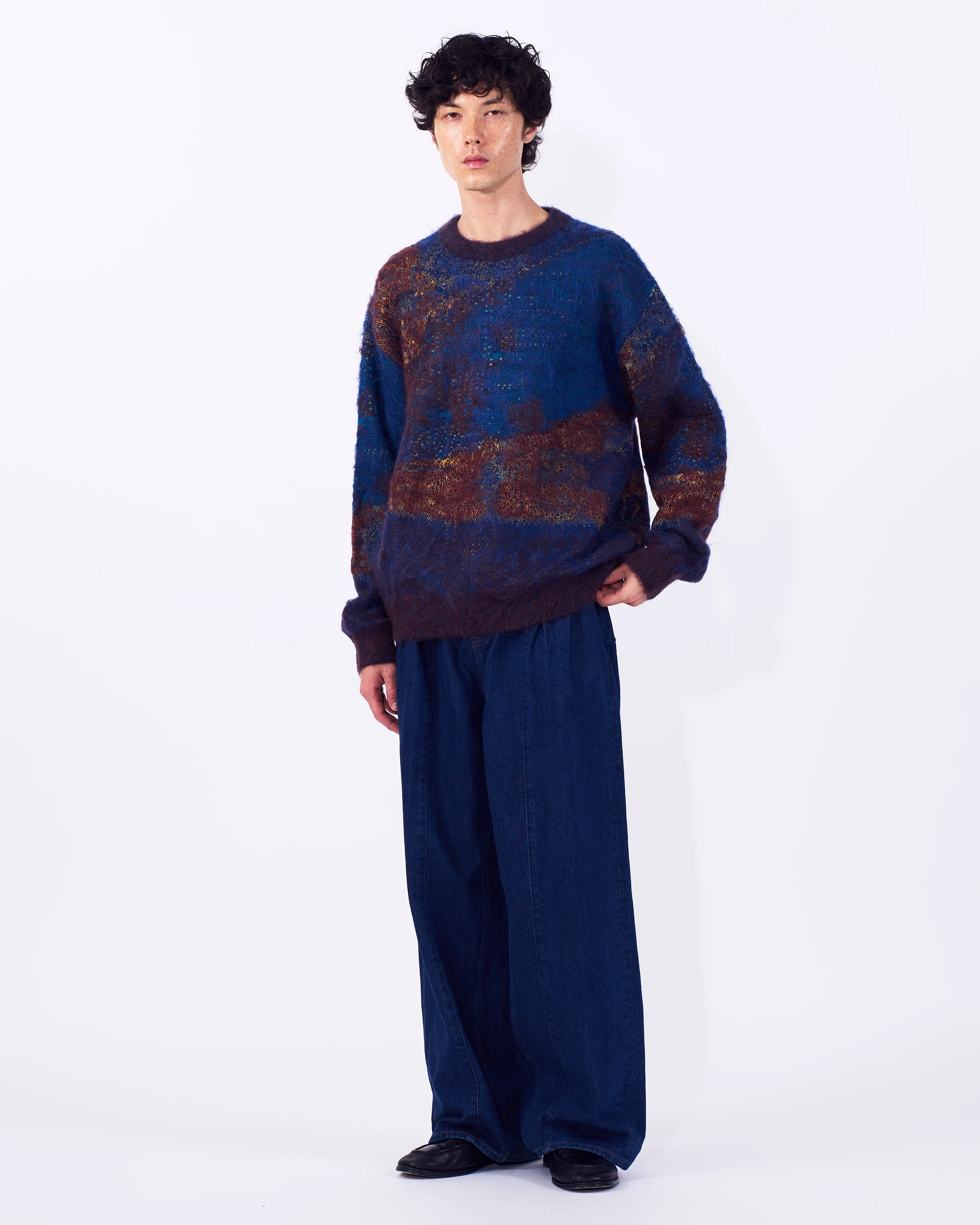 Abstract Jaquard Mohair Sweater - Image 10