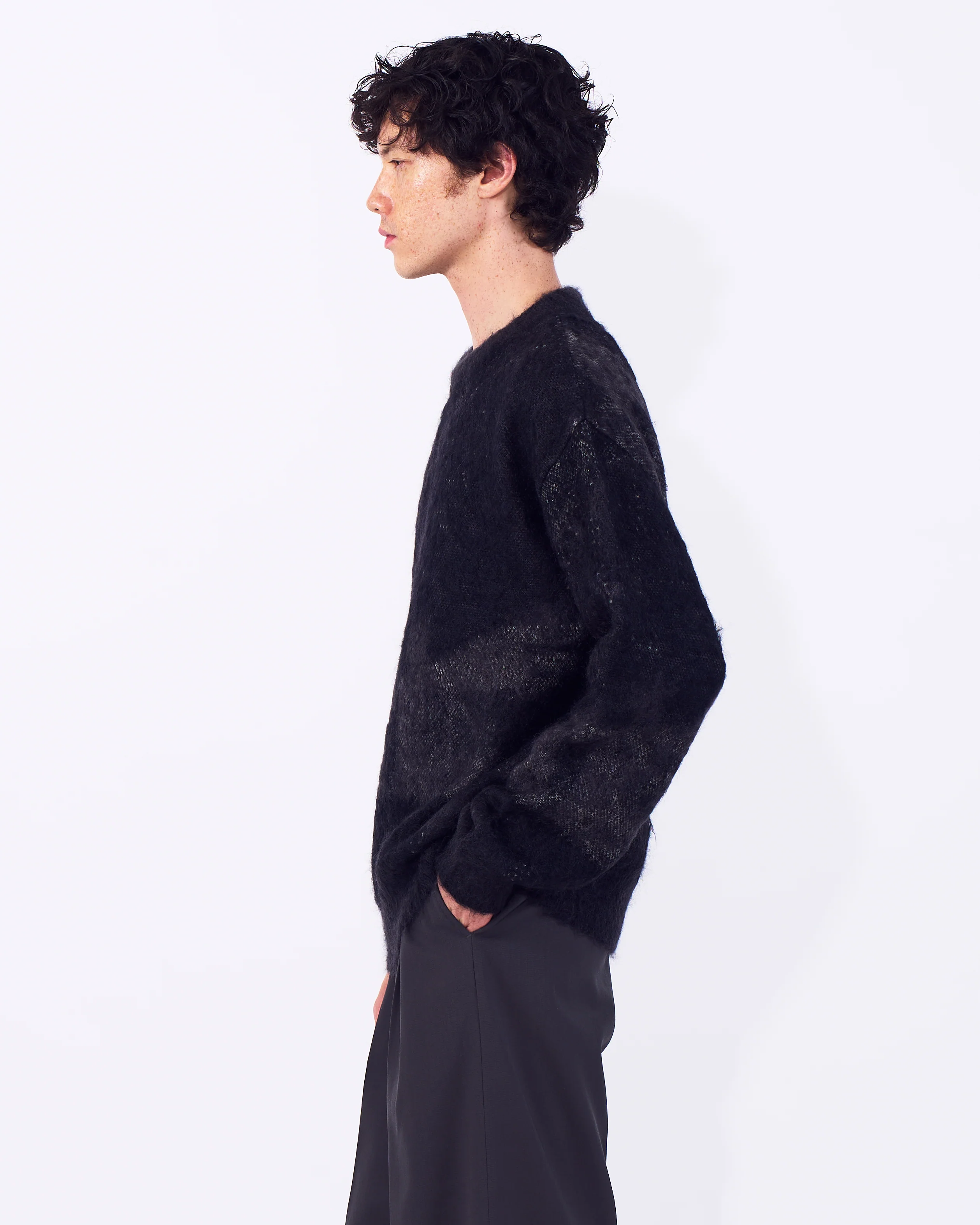 Abstract Jaquard Mohair Sweater - Image 3