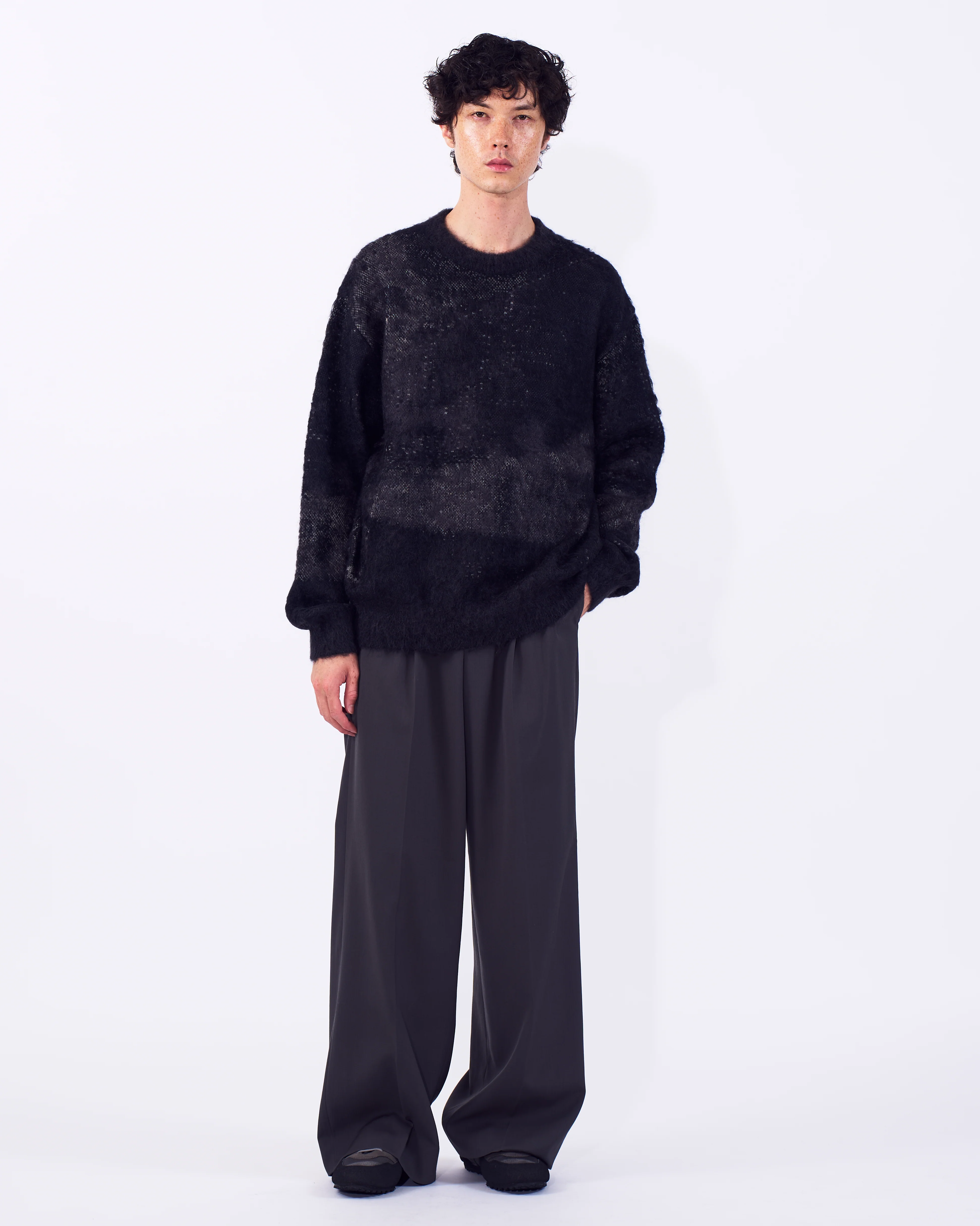 Abstract Jaquard Mohair Sweater - Image 5