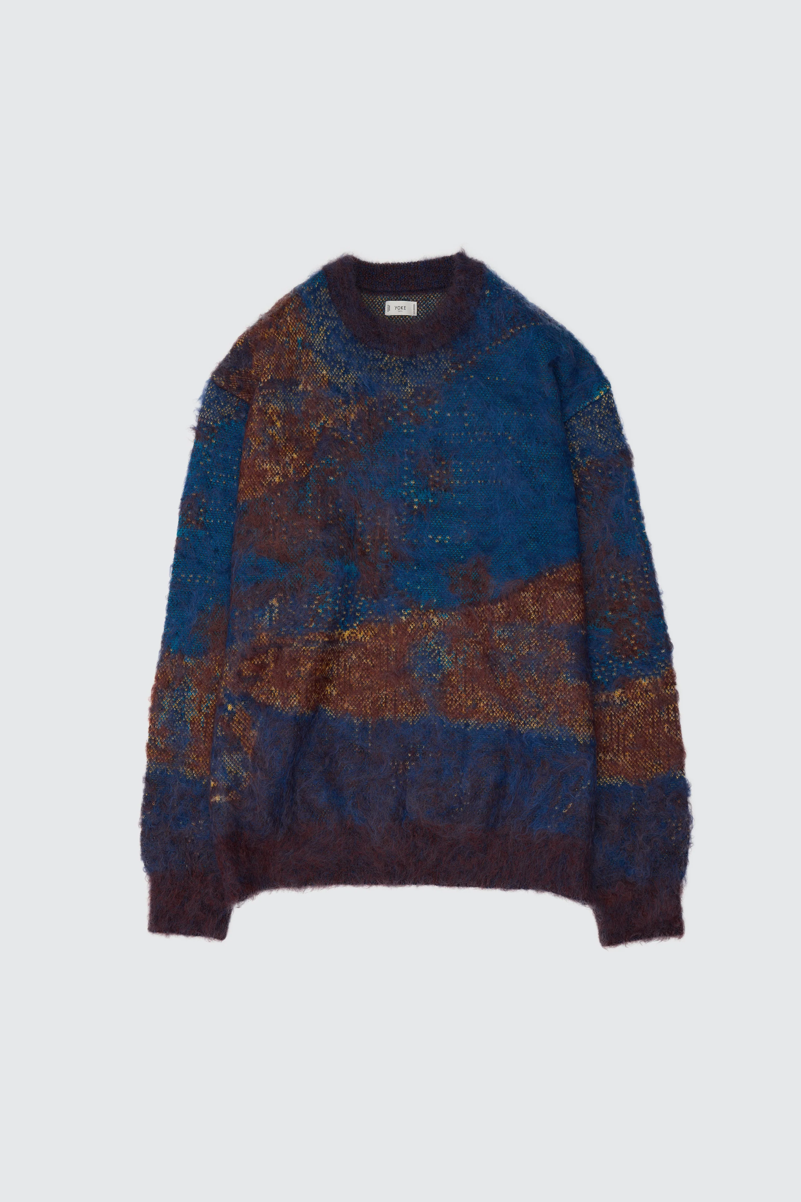 Abstract Jaquard Mohair Sweater - Image 6