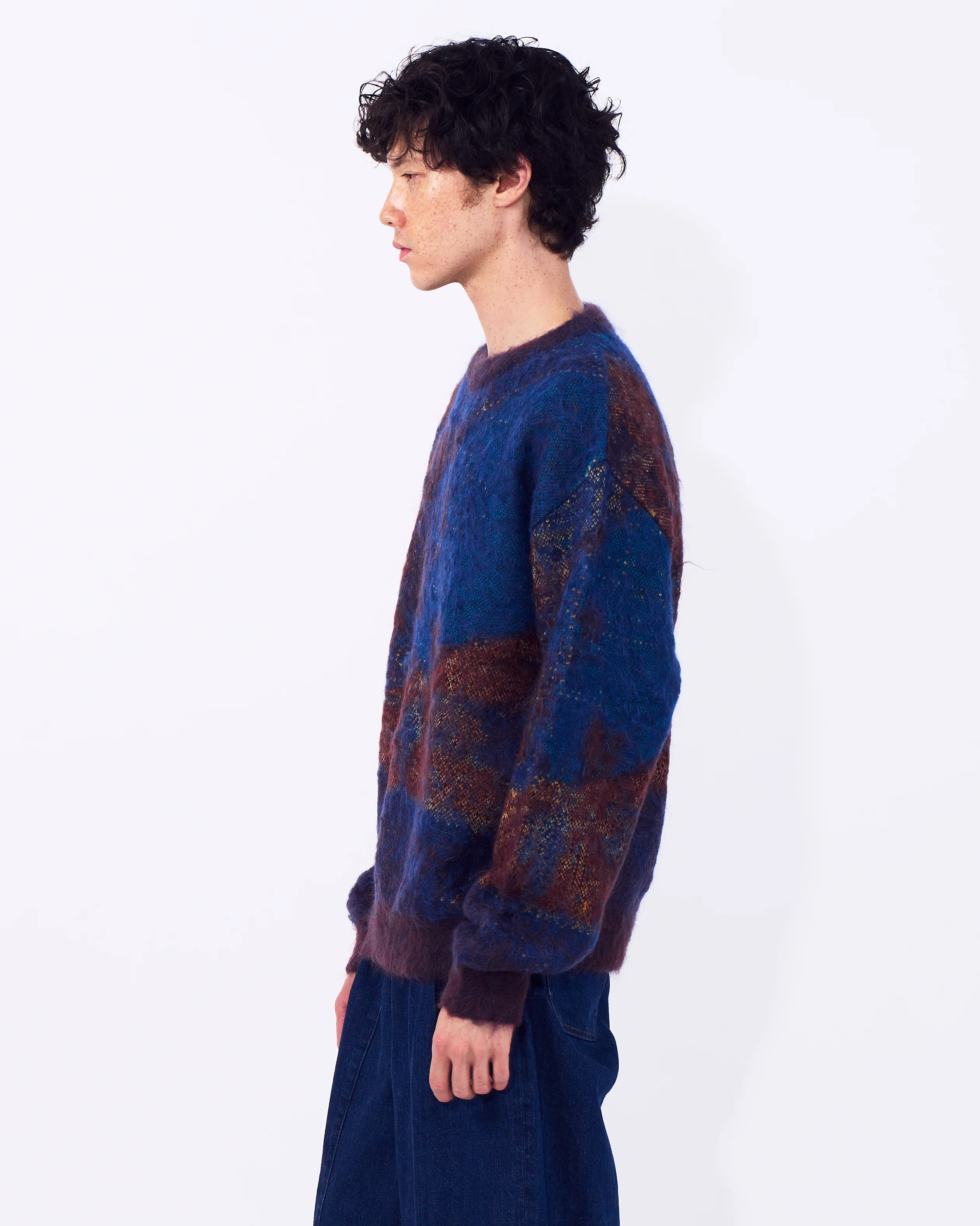 Abstract Jaquard Mohair Sweater - Image 8