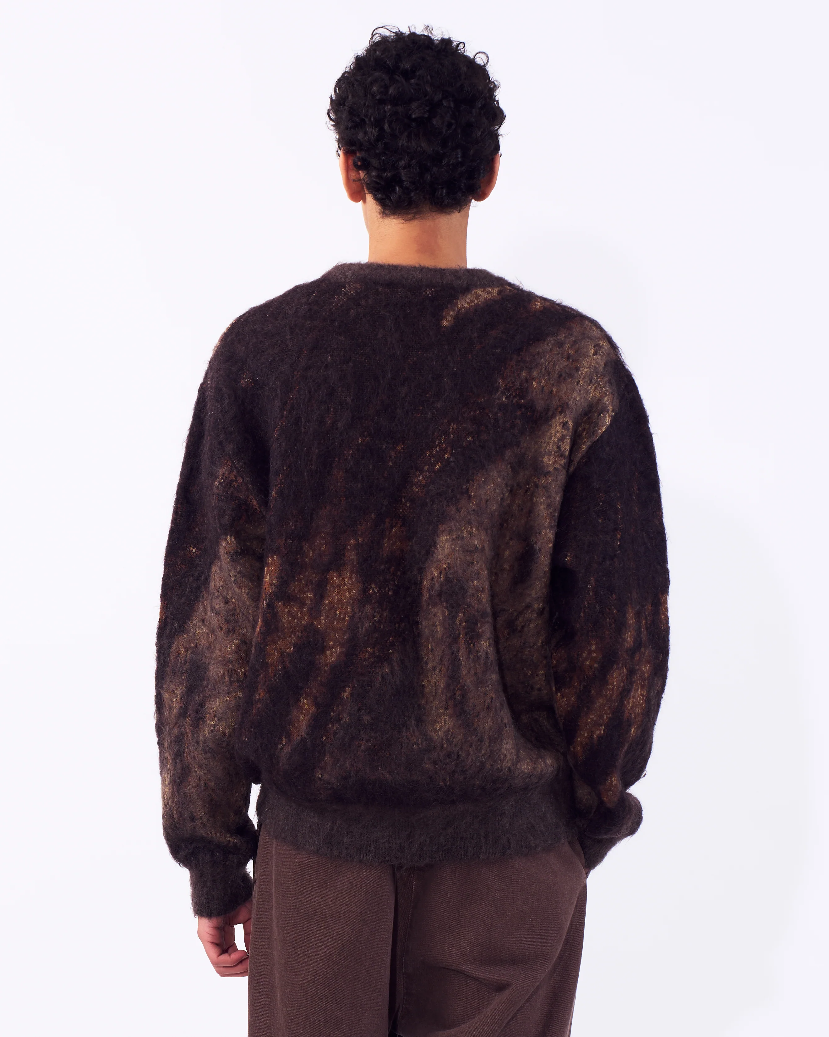 Abstract Jaquard Mohair Sweater - Image 3