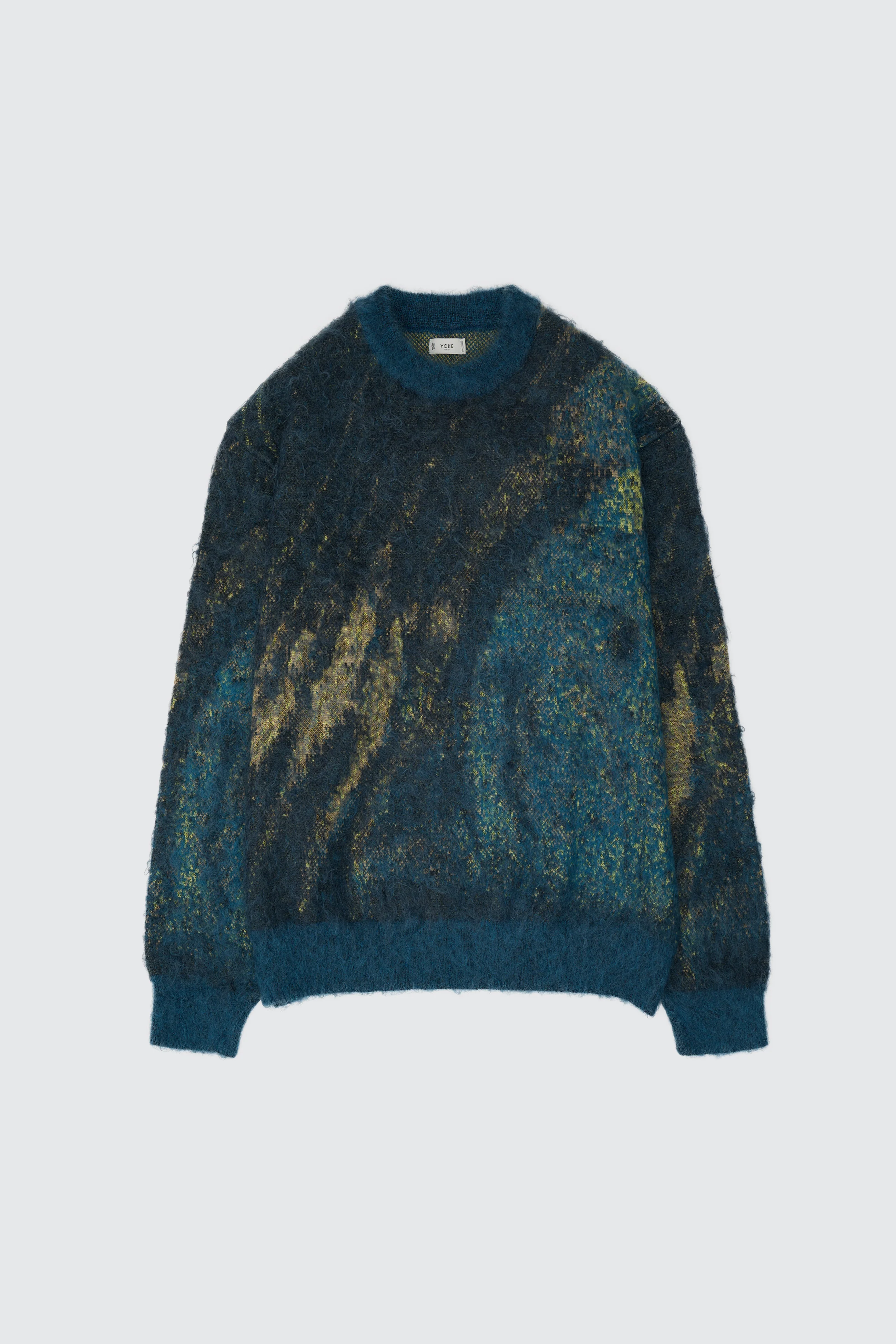 Abstract Jaquard Mohair Sweater - Image 5
