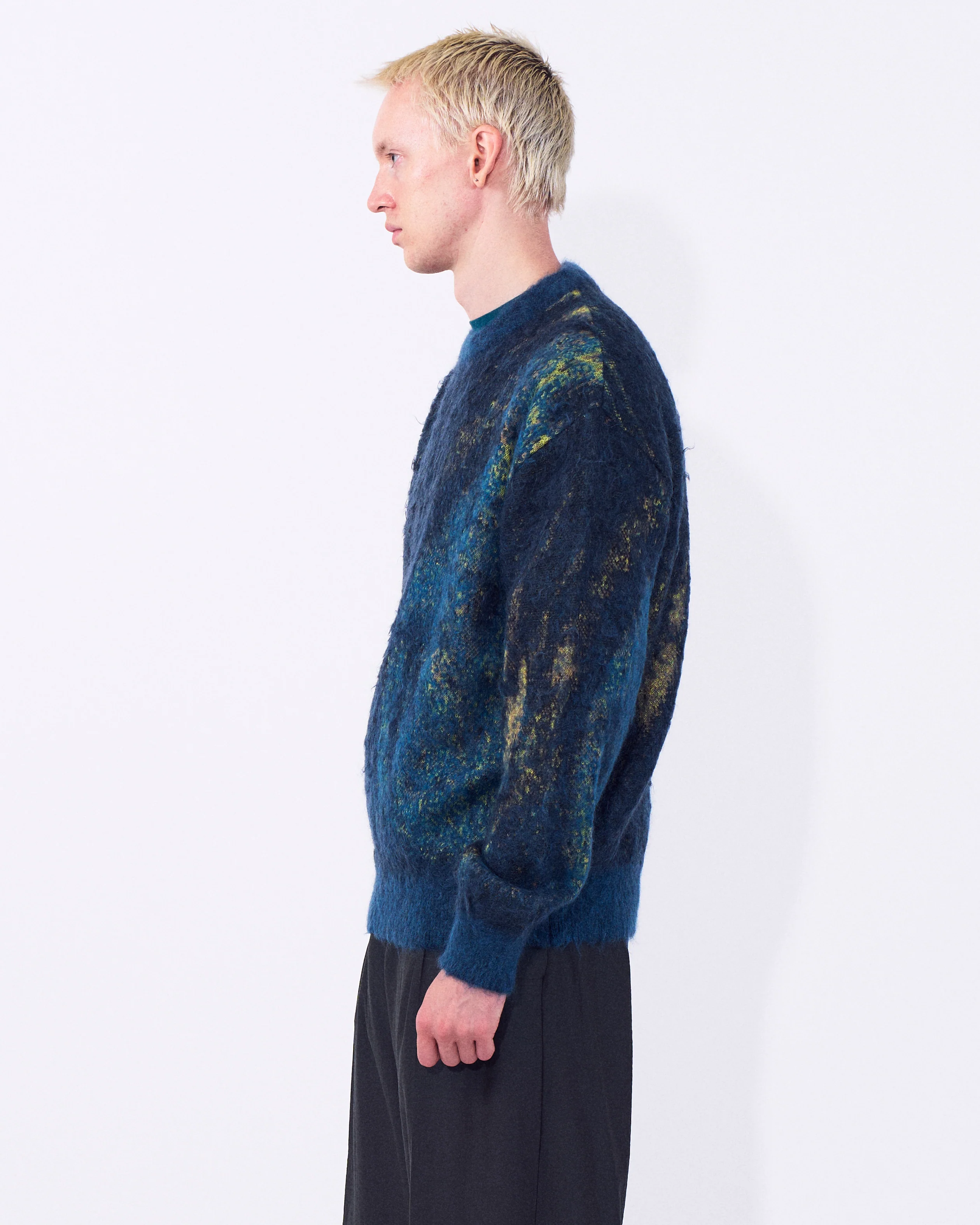 Abstract Jaquard Mohair Sweater - Image 7