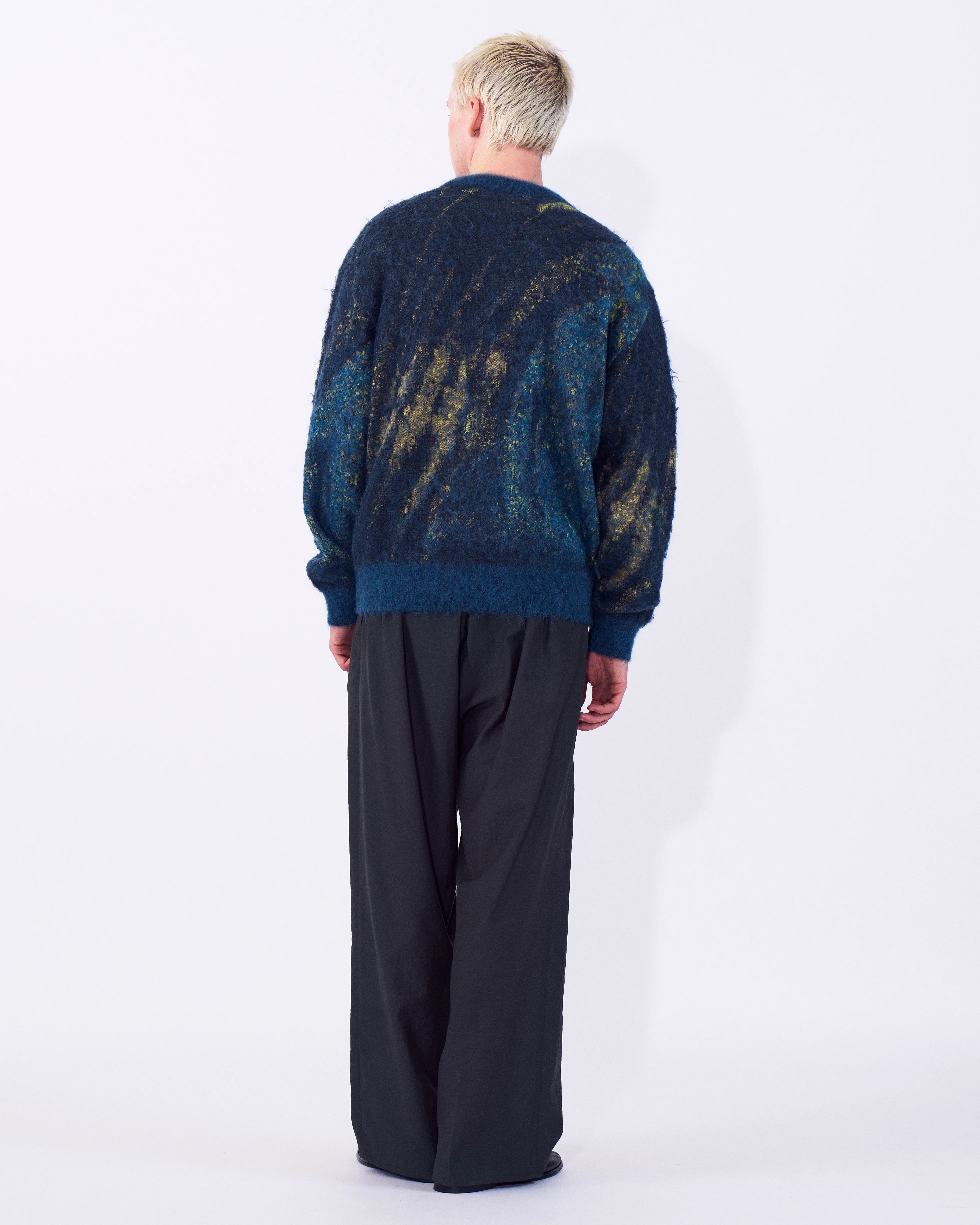 Abstract Jaquard Mohair Sweater - Image 8
