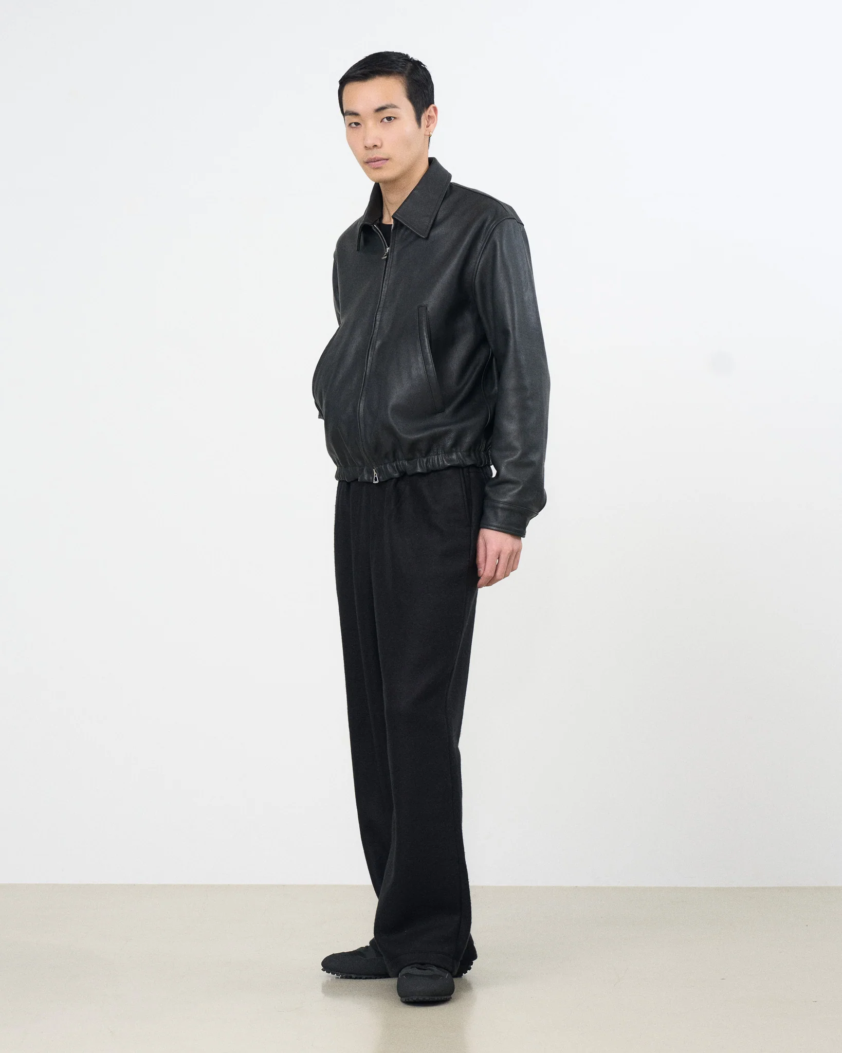 Carf Leather Zip Blouson - Image 5