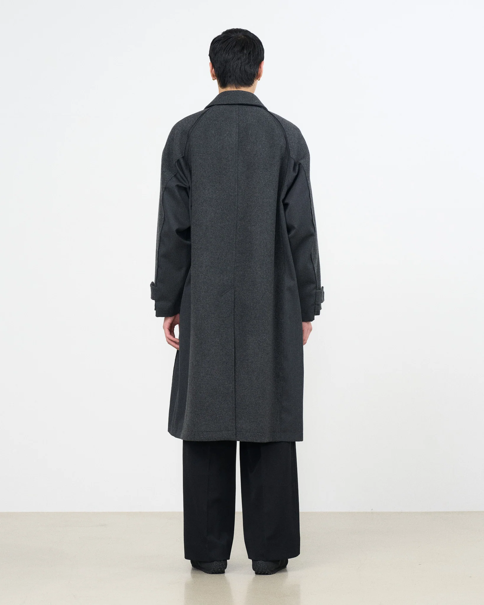 YOKE×Graphpaper Melton / gabadine Connected Bal Collar Coat - Image 5