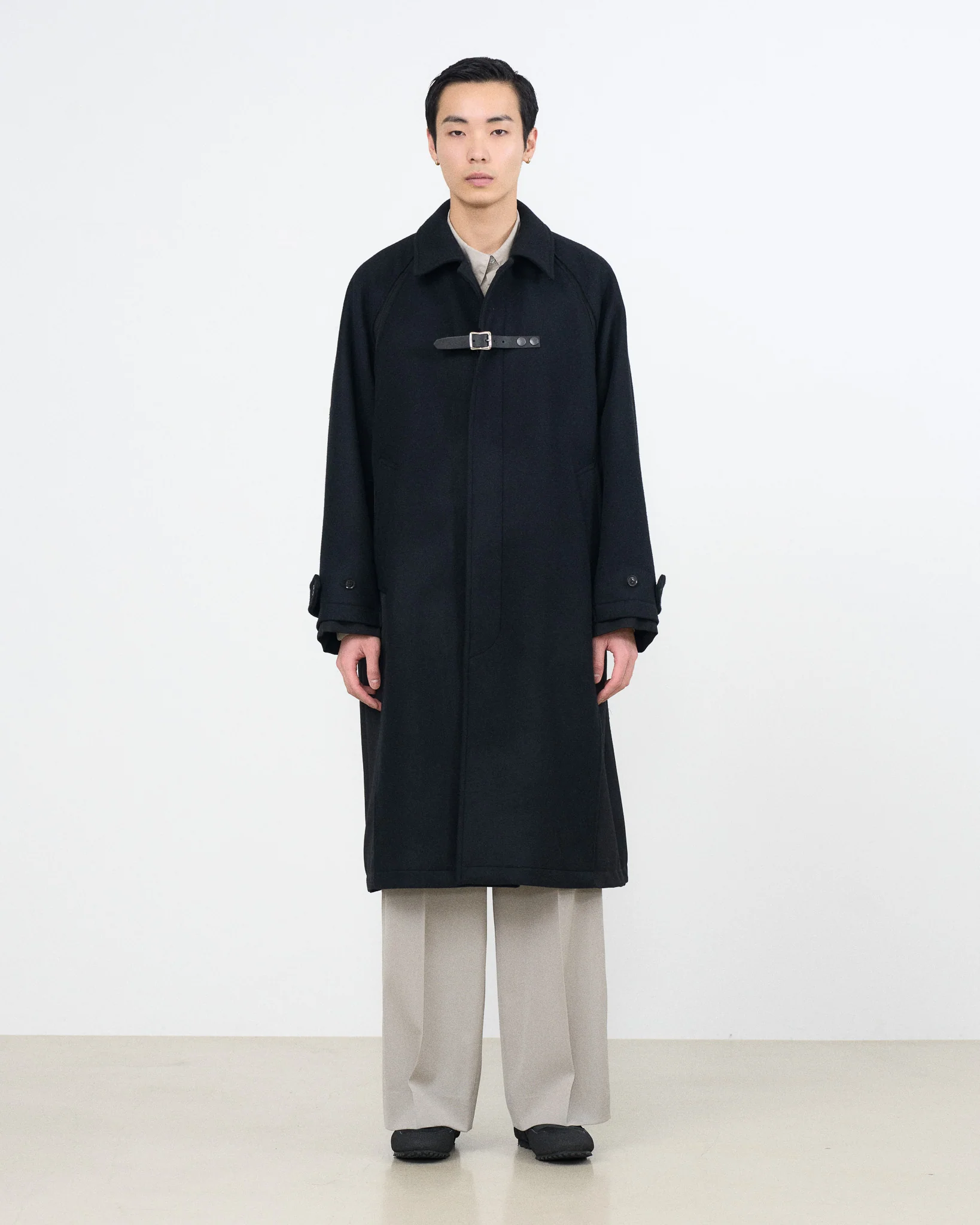 YOKE×Graphpaper Melton / gabadine Connected Bal Collar Coat - Image 7