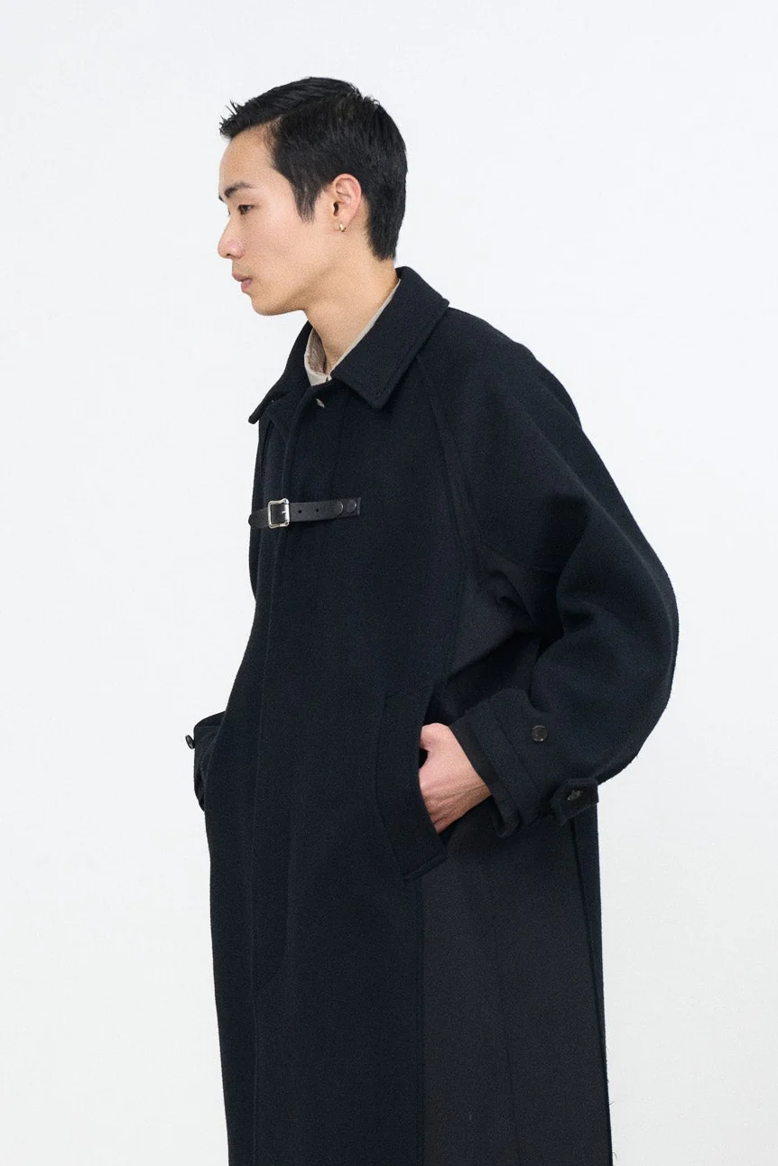 YOKE×Graphpaper Melton / gabadine Connected Bal Collar Coat - Image 8