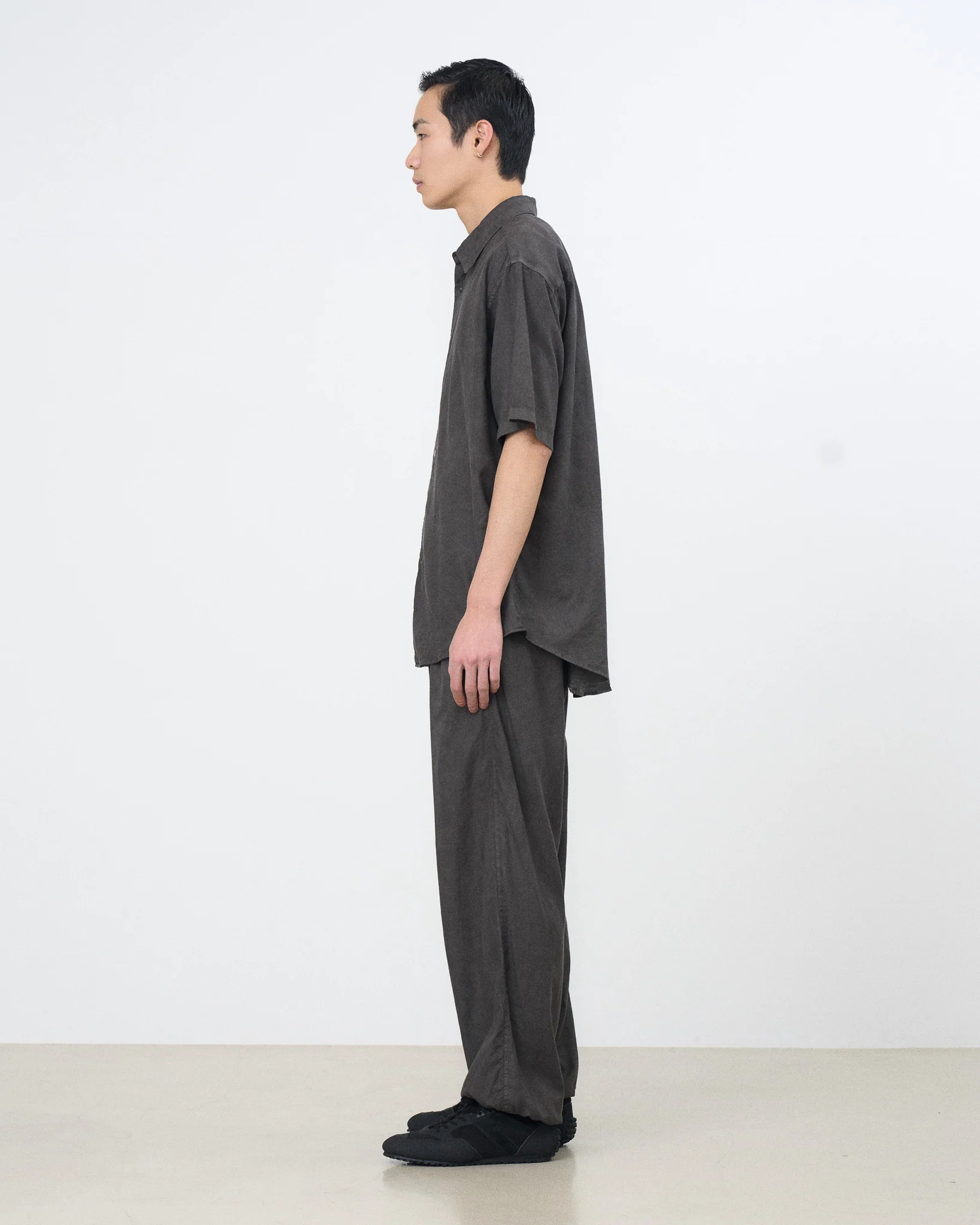 Cotton Silk Twill Garment-Dyed Easy Pants - Image 3