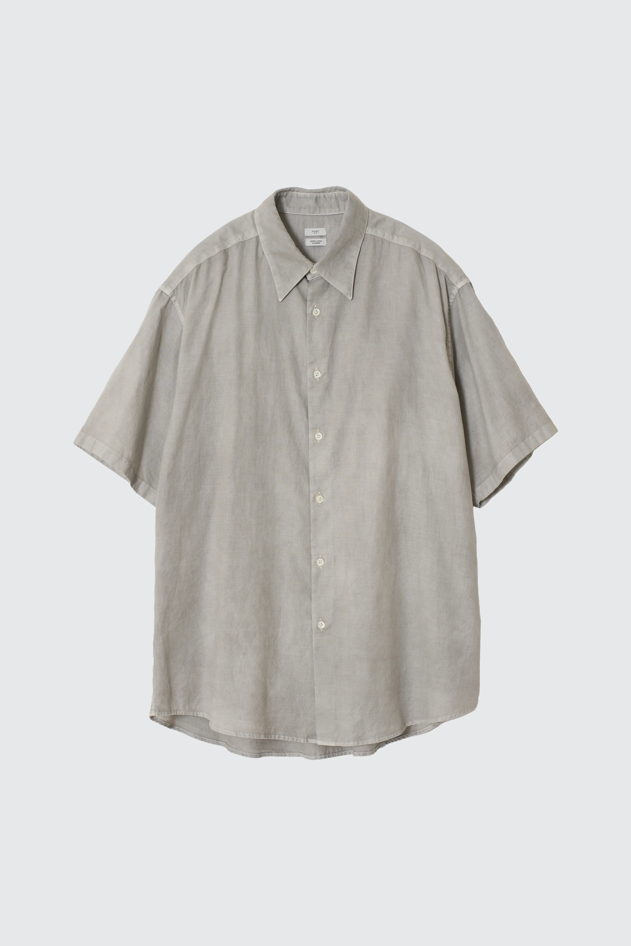 Cotton Silk Twill Garment-Dyed Loosed Shirt