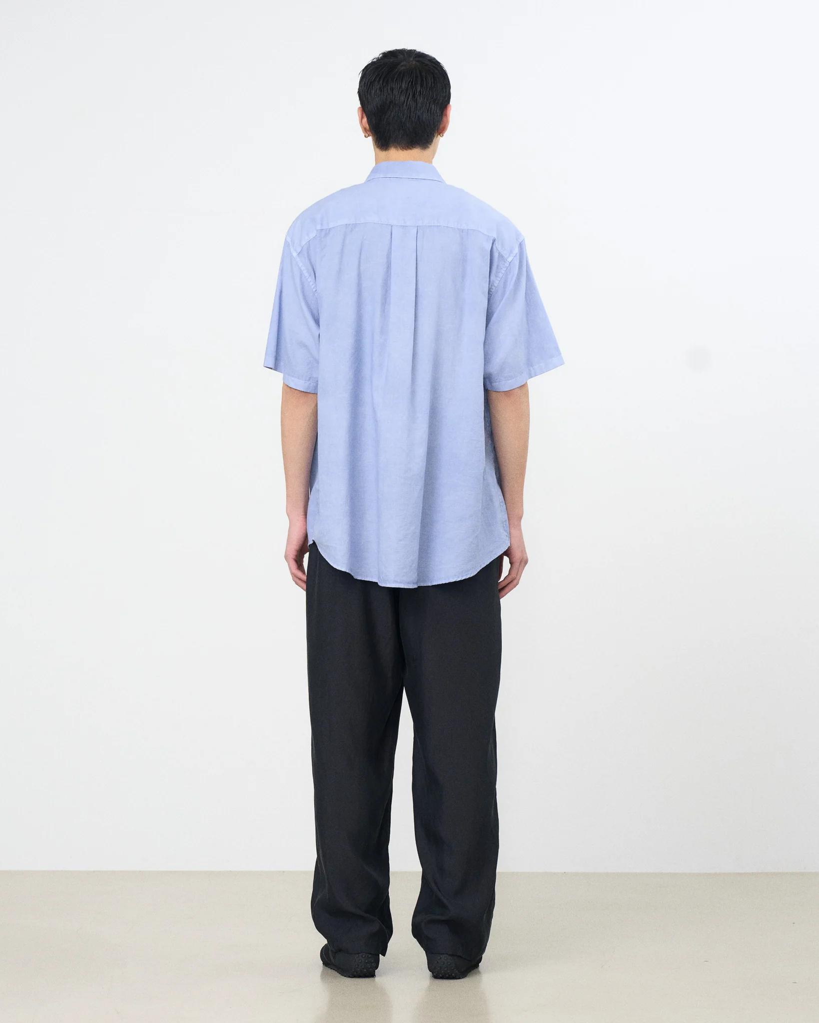 Cotton Silk Twill Garment-Dyed Loosed Shirt - Image 10