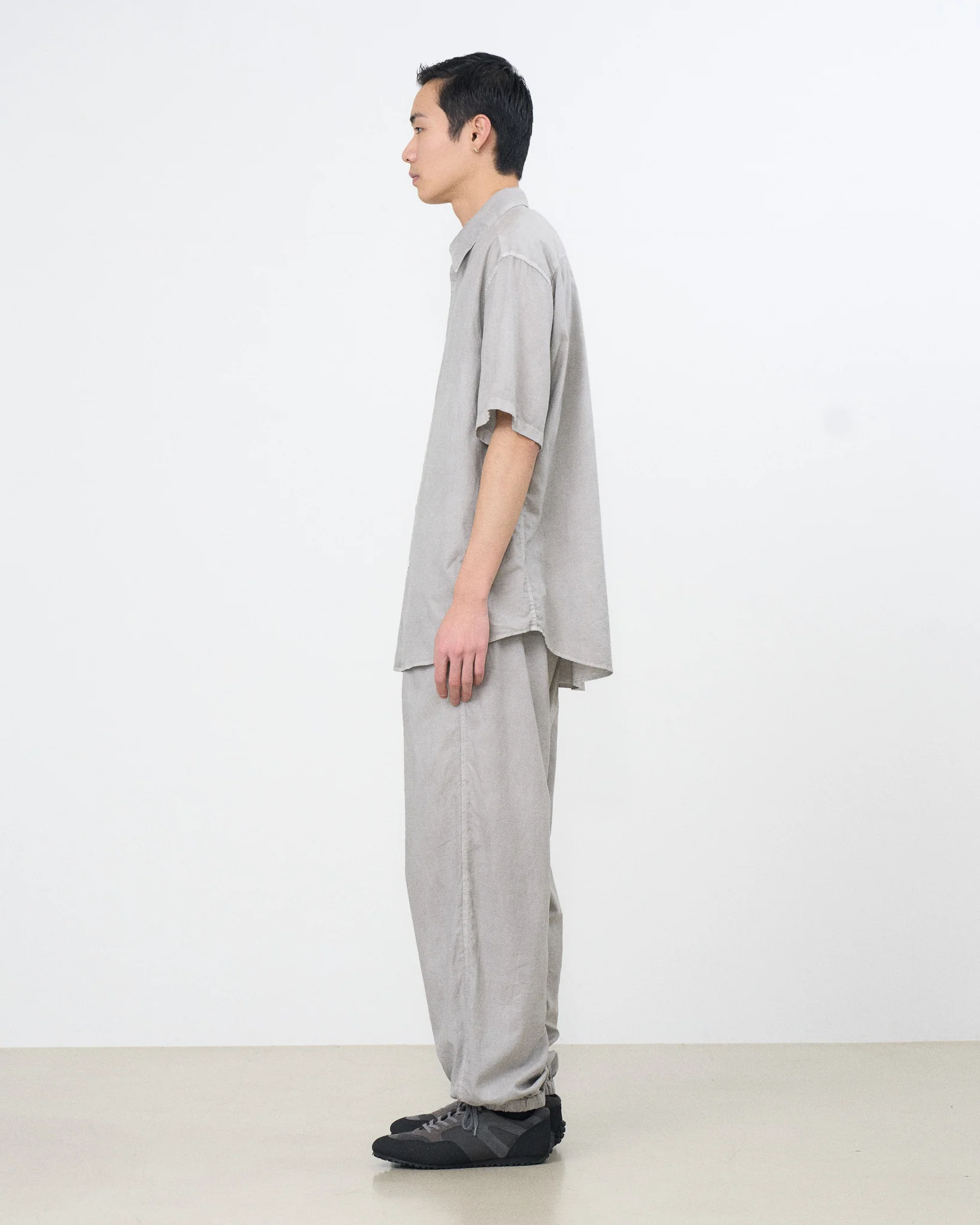 Cotton Silk Twill Garment-Dyed Loosed Shirt - Image 4