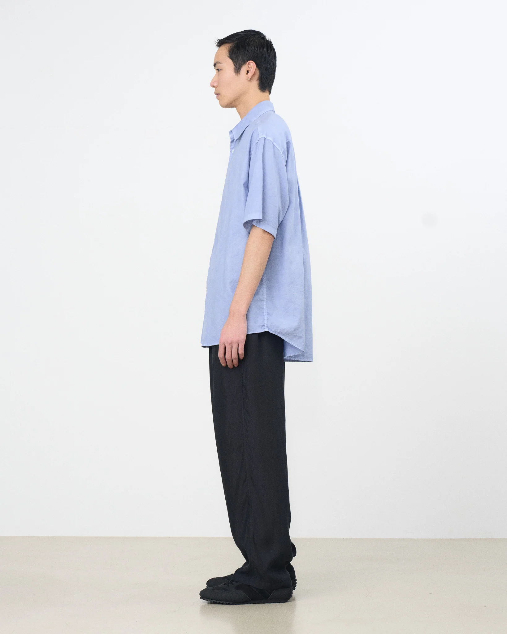 Cotton Silk Twill Garment-Dyed Loosed Shirt - Image 9