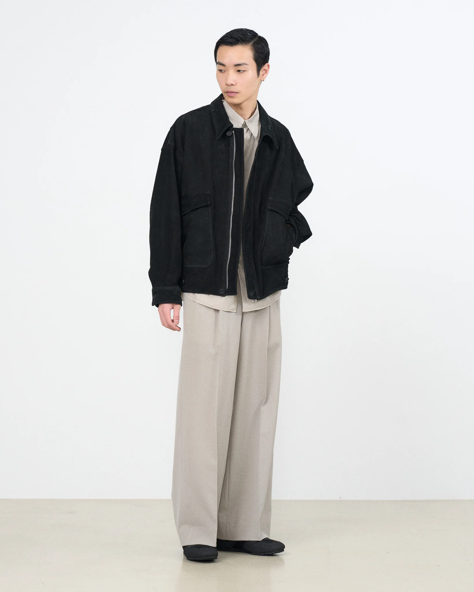 YOKE×Graphpaper Cow Nuback Leather Flight Jacket - Image 3