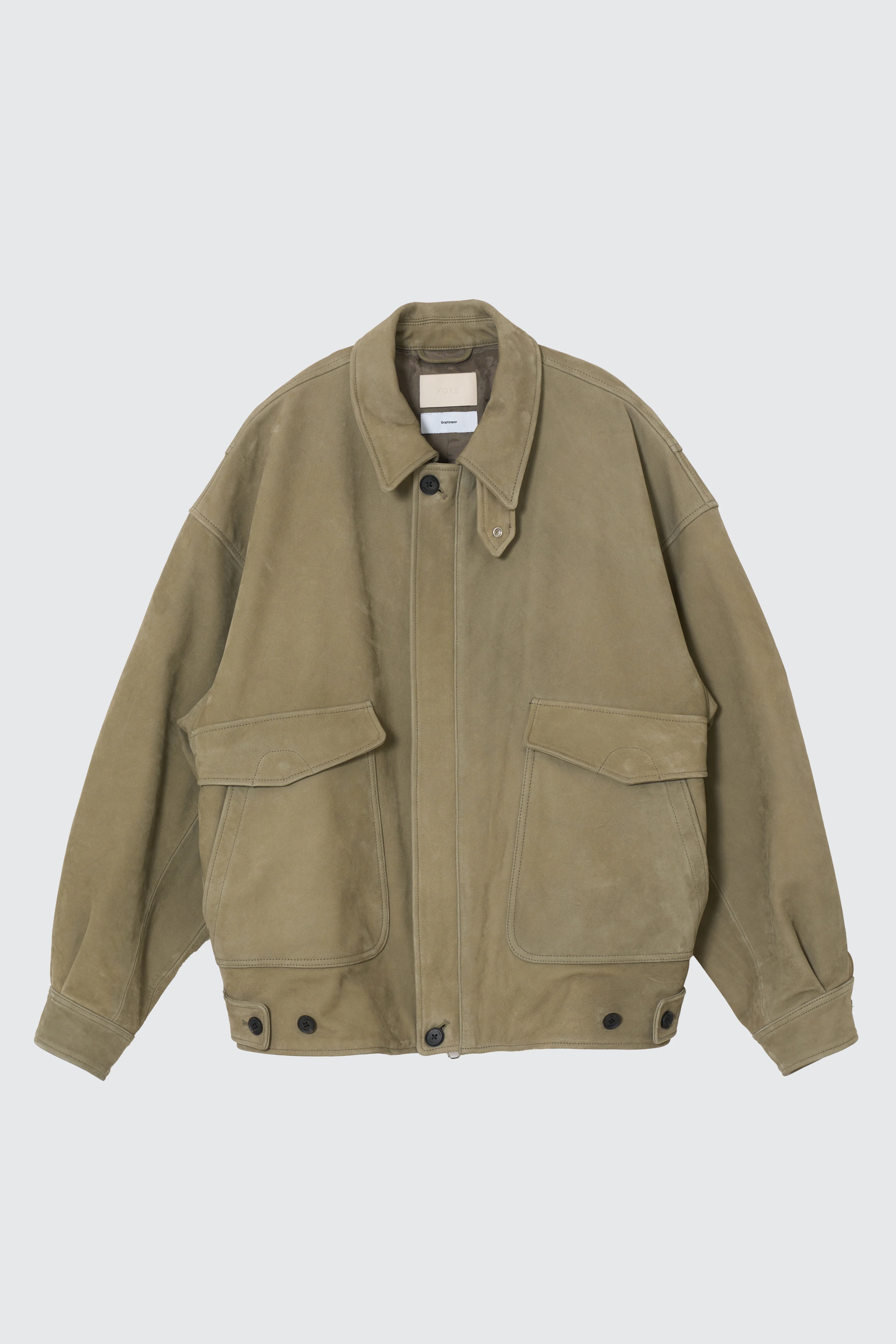 YOKE×Graphpaper Cow Nuback Leather Flight Jacket - Image 7