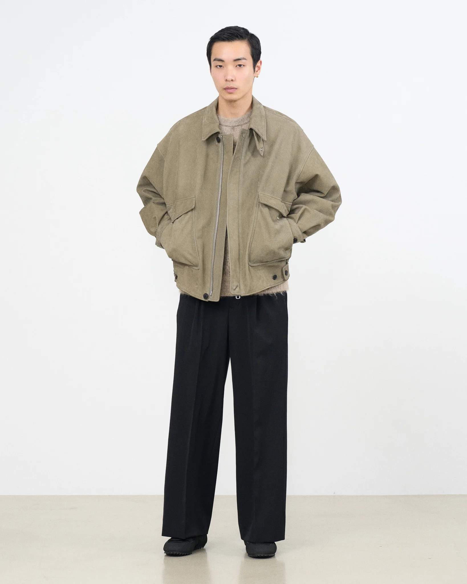YOKE×Graphpaper Cow Nuback Leather Flight Jacket - Image 9
