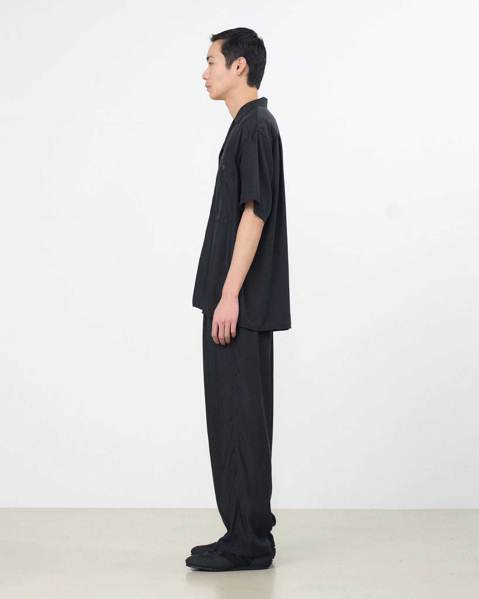 Cupro Polyester Washable Twill  Easy Pants - Image 3