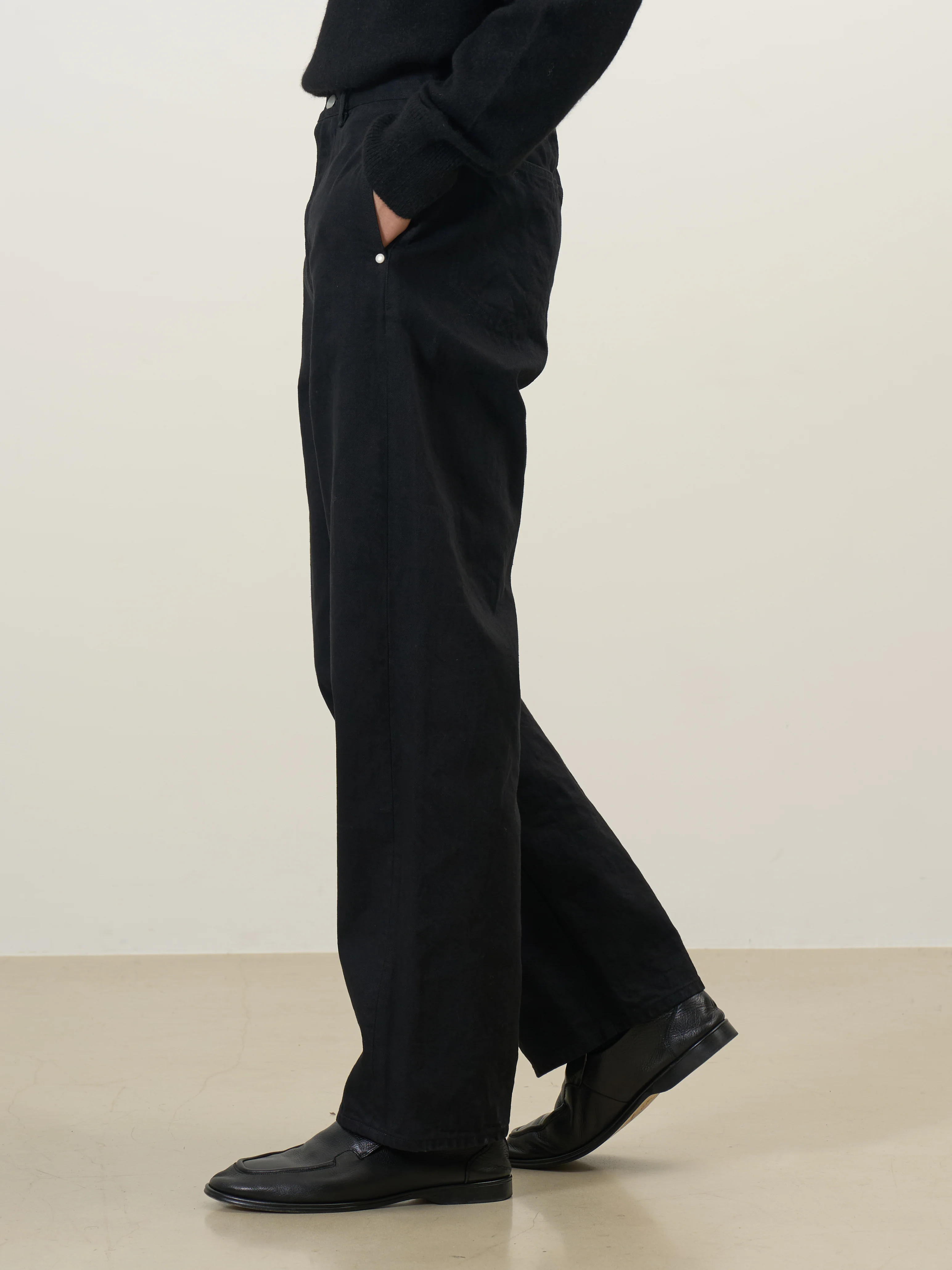 Exclusive Denim Wide Straight Pants - Image 3
