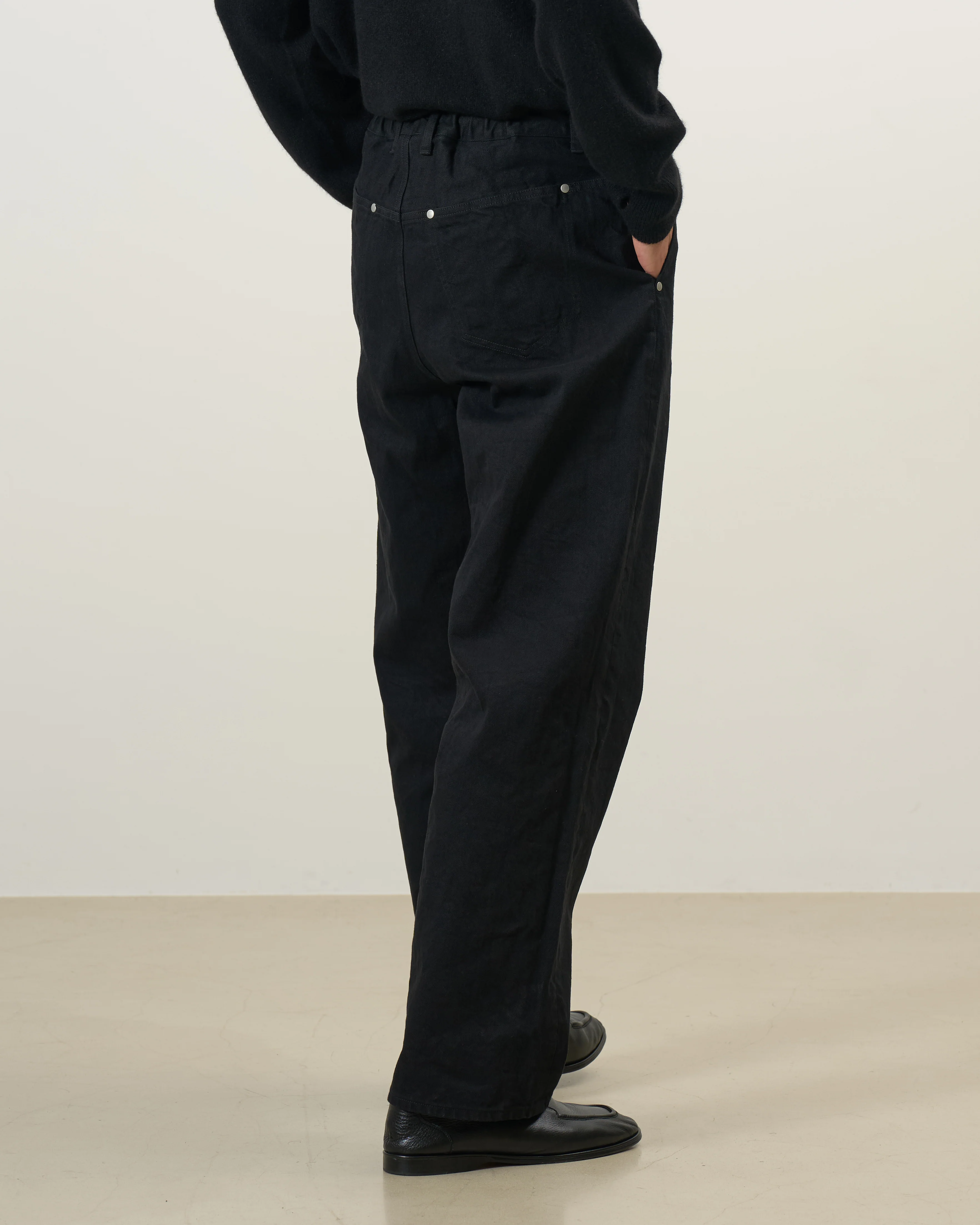 Exclusive Denim Wide Straight Pants - Image 4