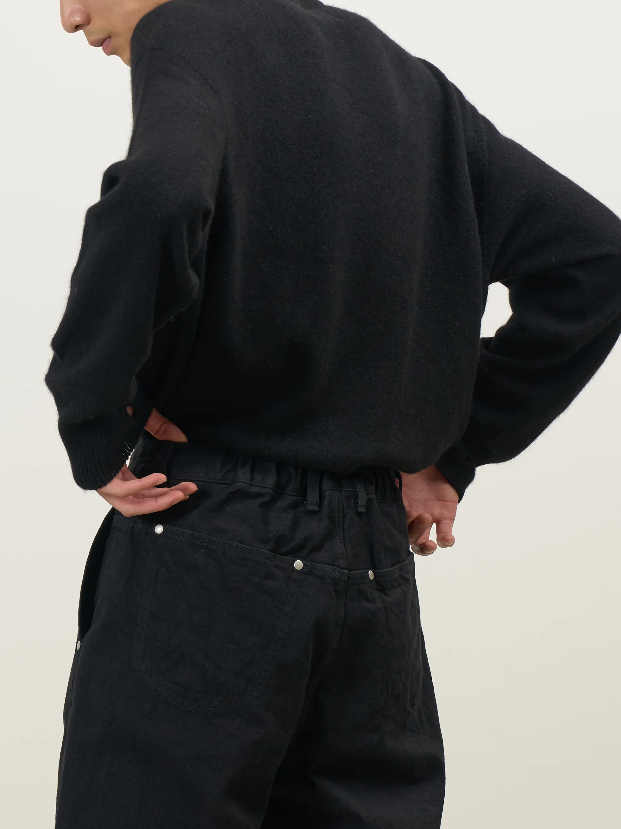 Exclusive Denim Wide Straight Pants - Image 5