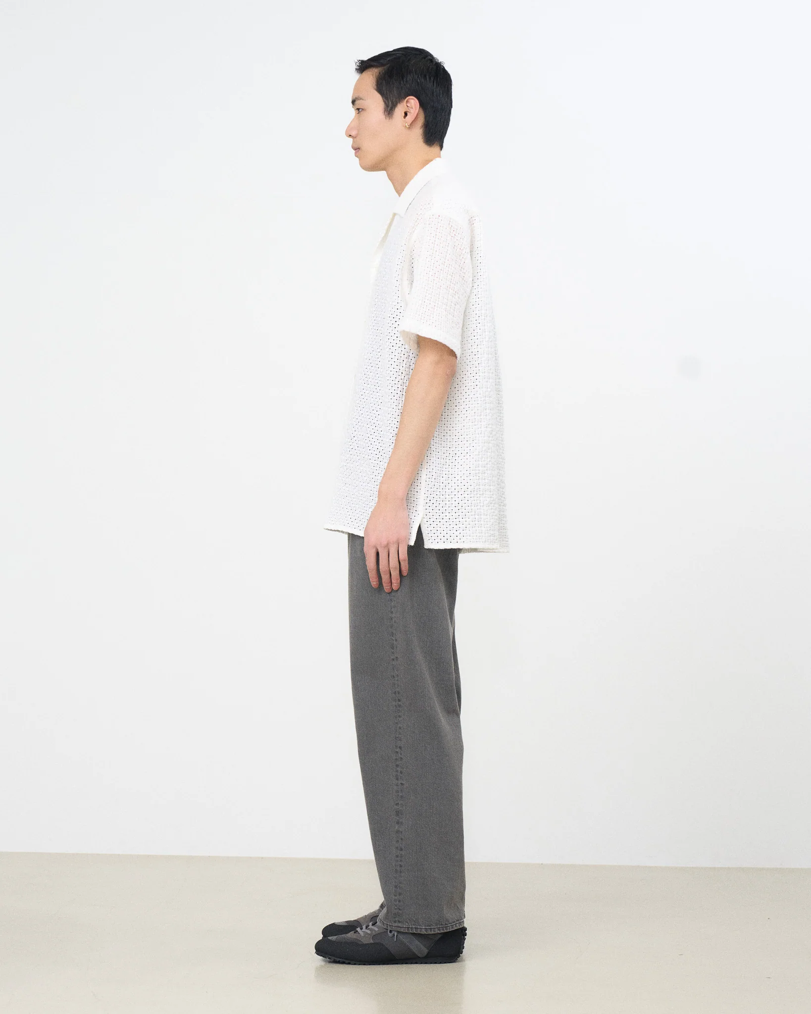 Denim Wide Straight Pants Vintage Wash - Image 3