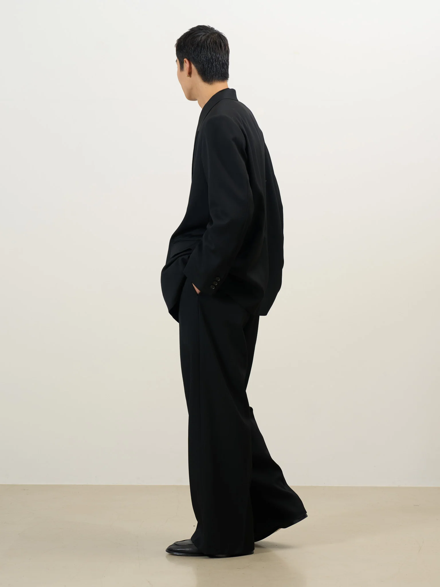2/60 Wool Gabardine  Double Breasted Blazer - Image 5