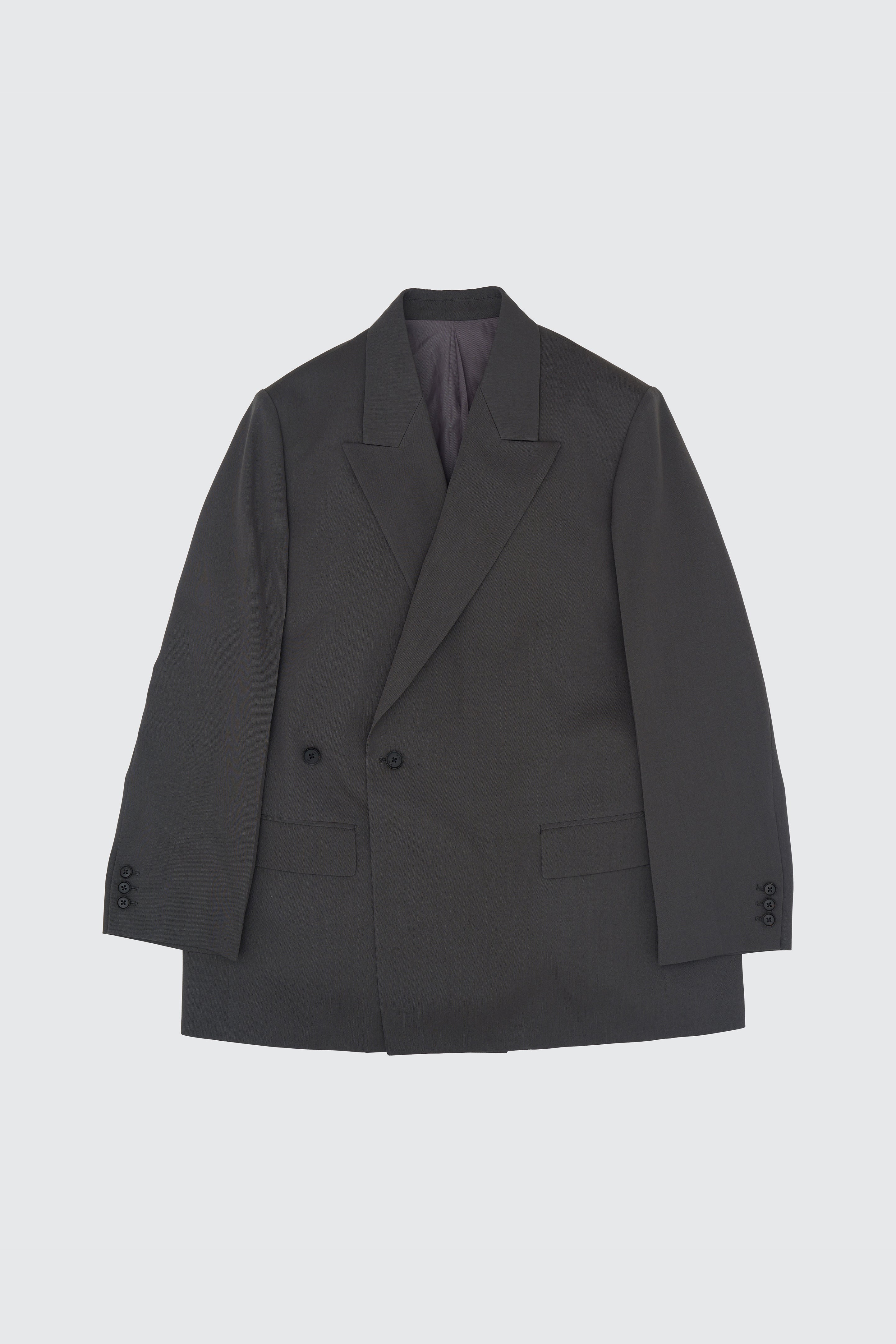 2/60 Wool Gabardine  Double Breasted Blazer - Image 7