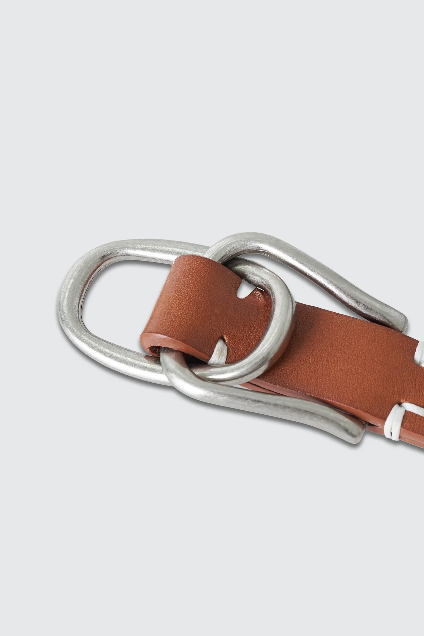 Double Buckle Leather Belt - Image 10
