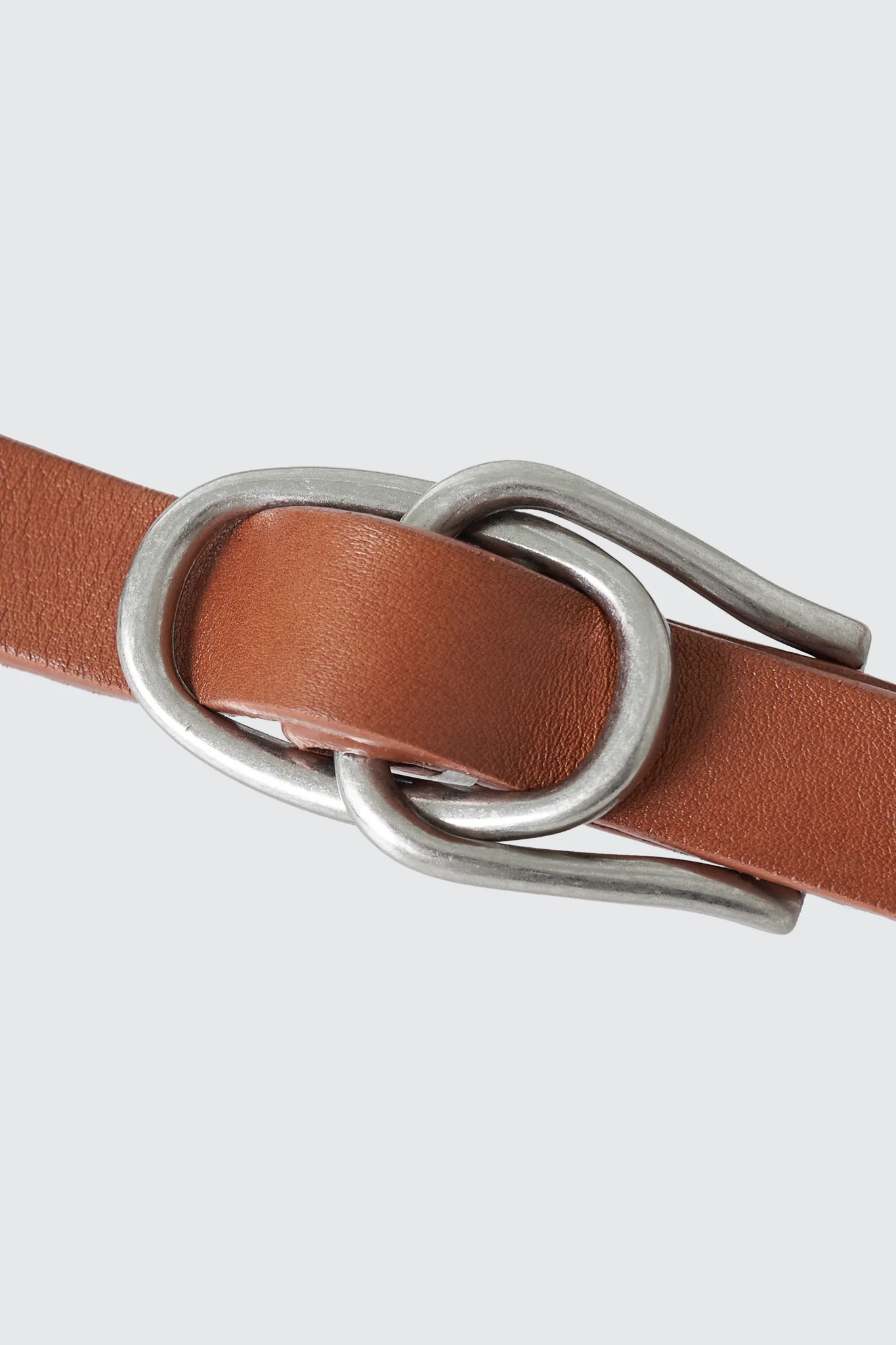 Double Buckle Leather Belt - Image 11