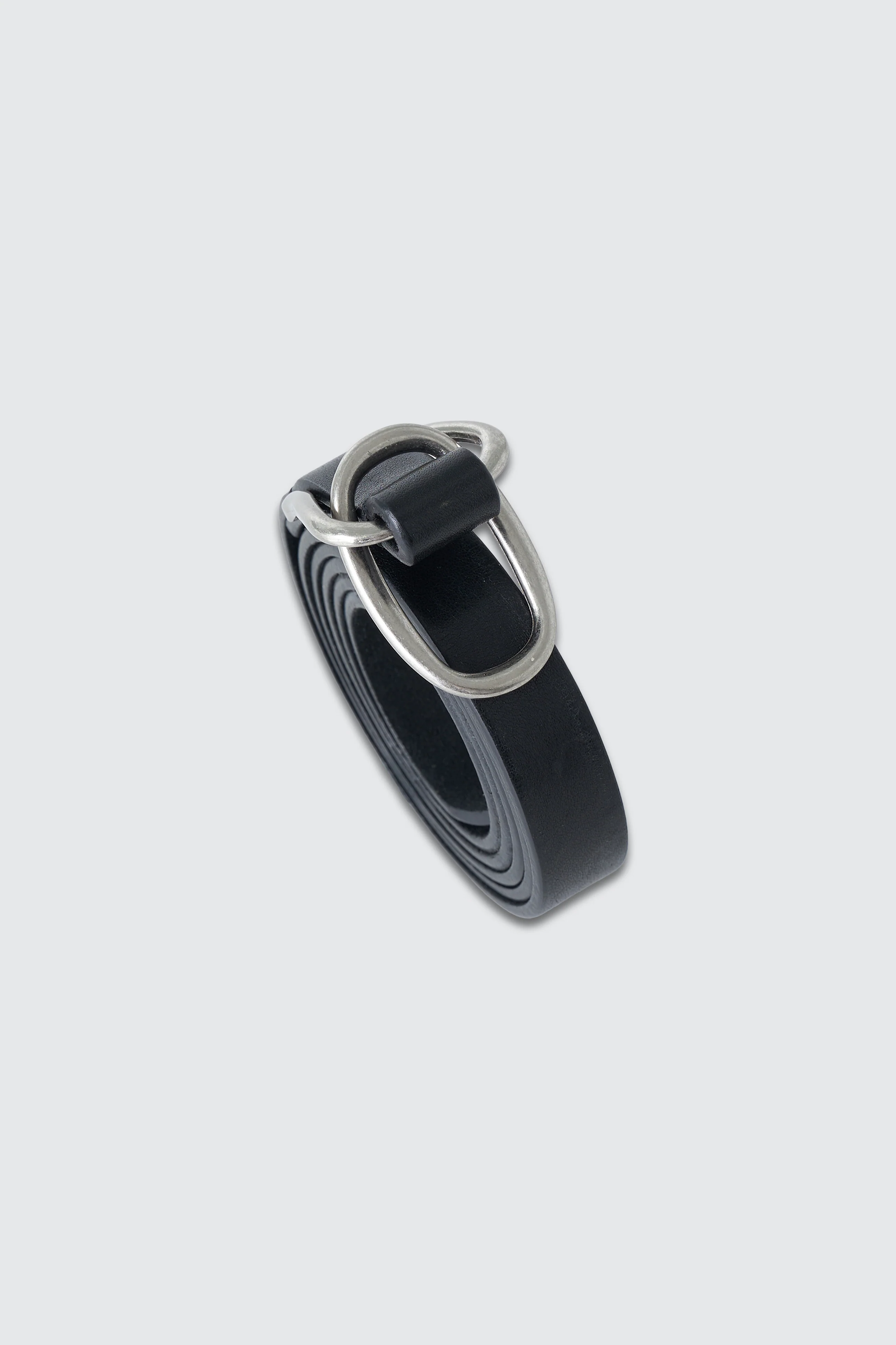 Double Buckle Leather Belt - Image 4