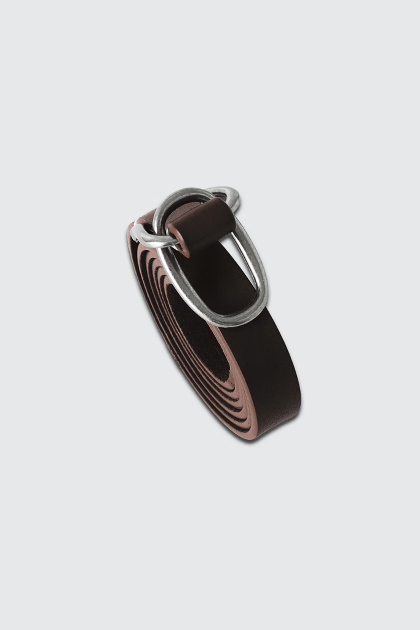 Double Buckle Leather Belt - Image 8