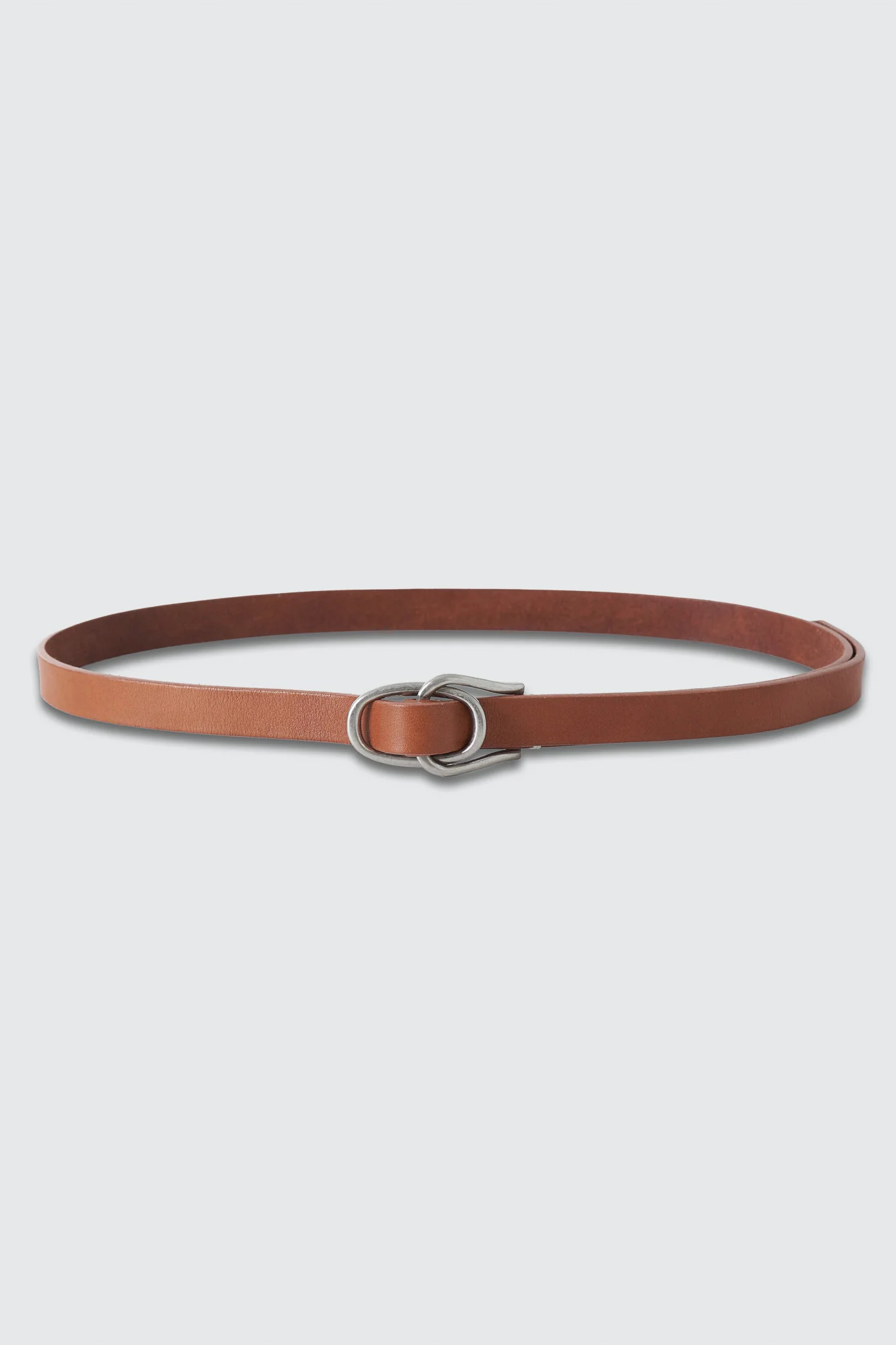Double Buckle Leather Belt - Image 9