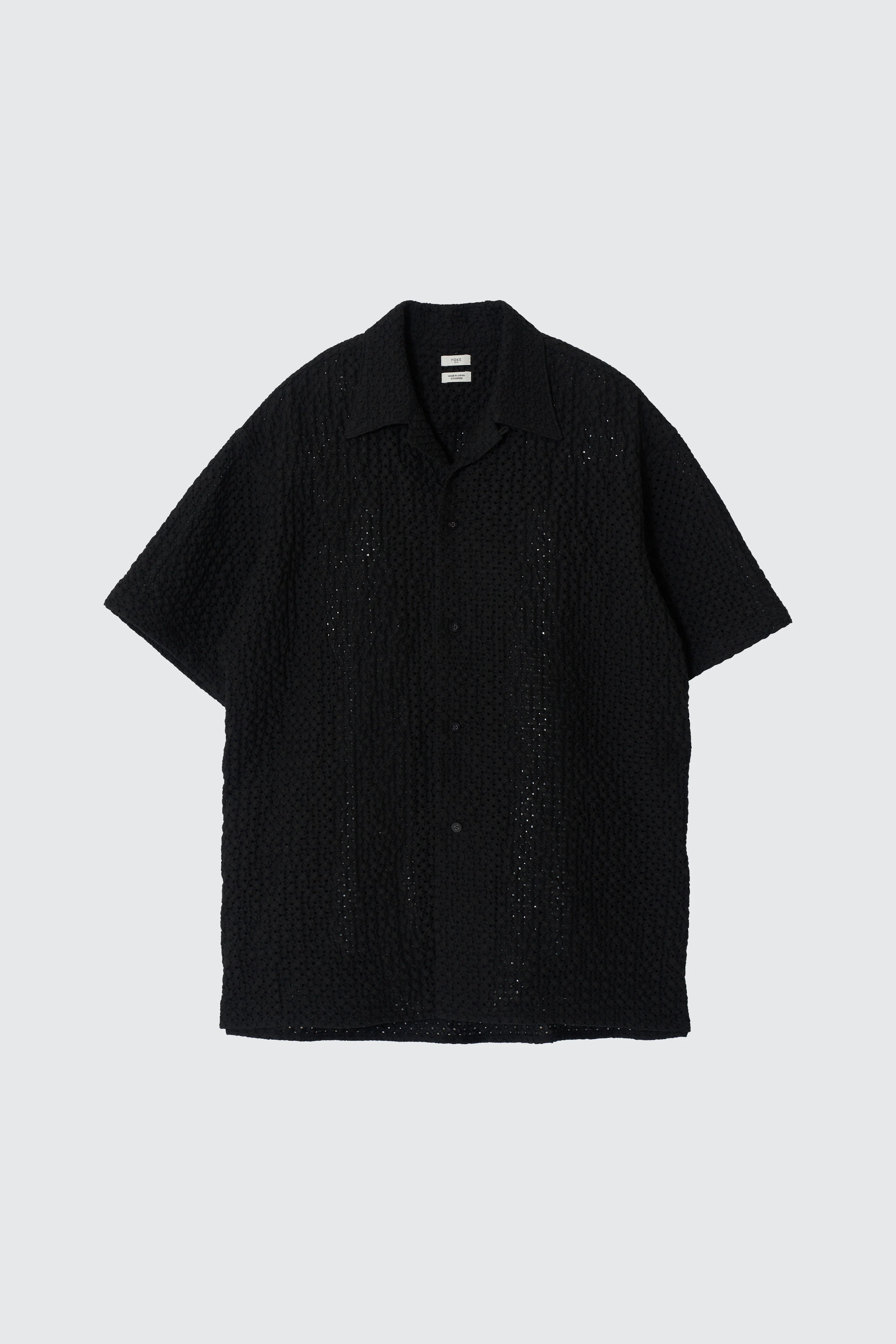 Embroidery Lyocell Ramie Lawn Open Collar Shirt - Image 6