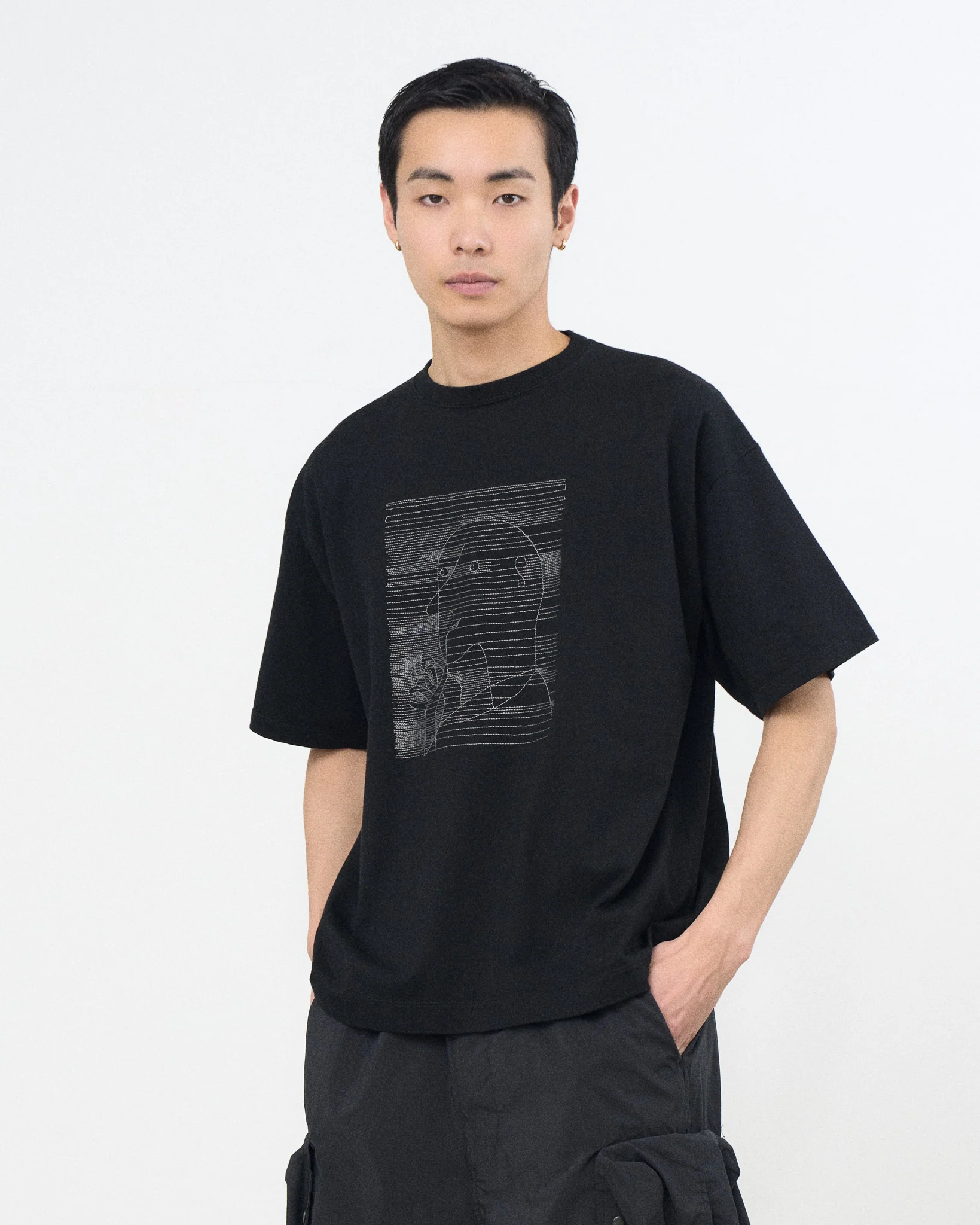 40/2 Organic Cotton Embroidery T-shirt - Image 7