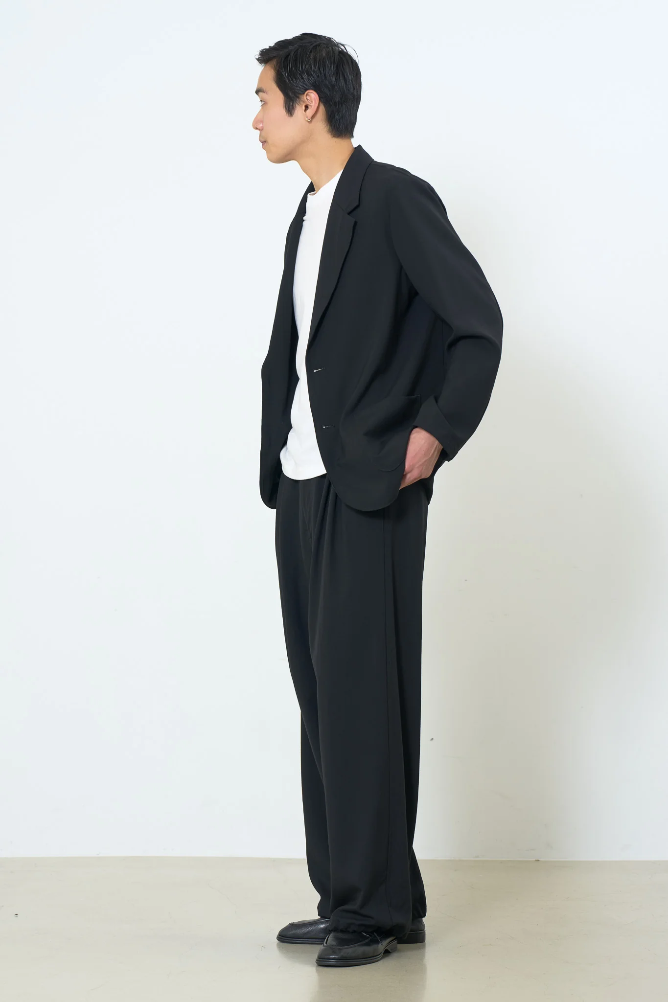 Exclusive Wool Washer Tropical 2pleated Easy Wide Trousers - Image 5