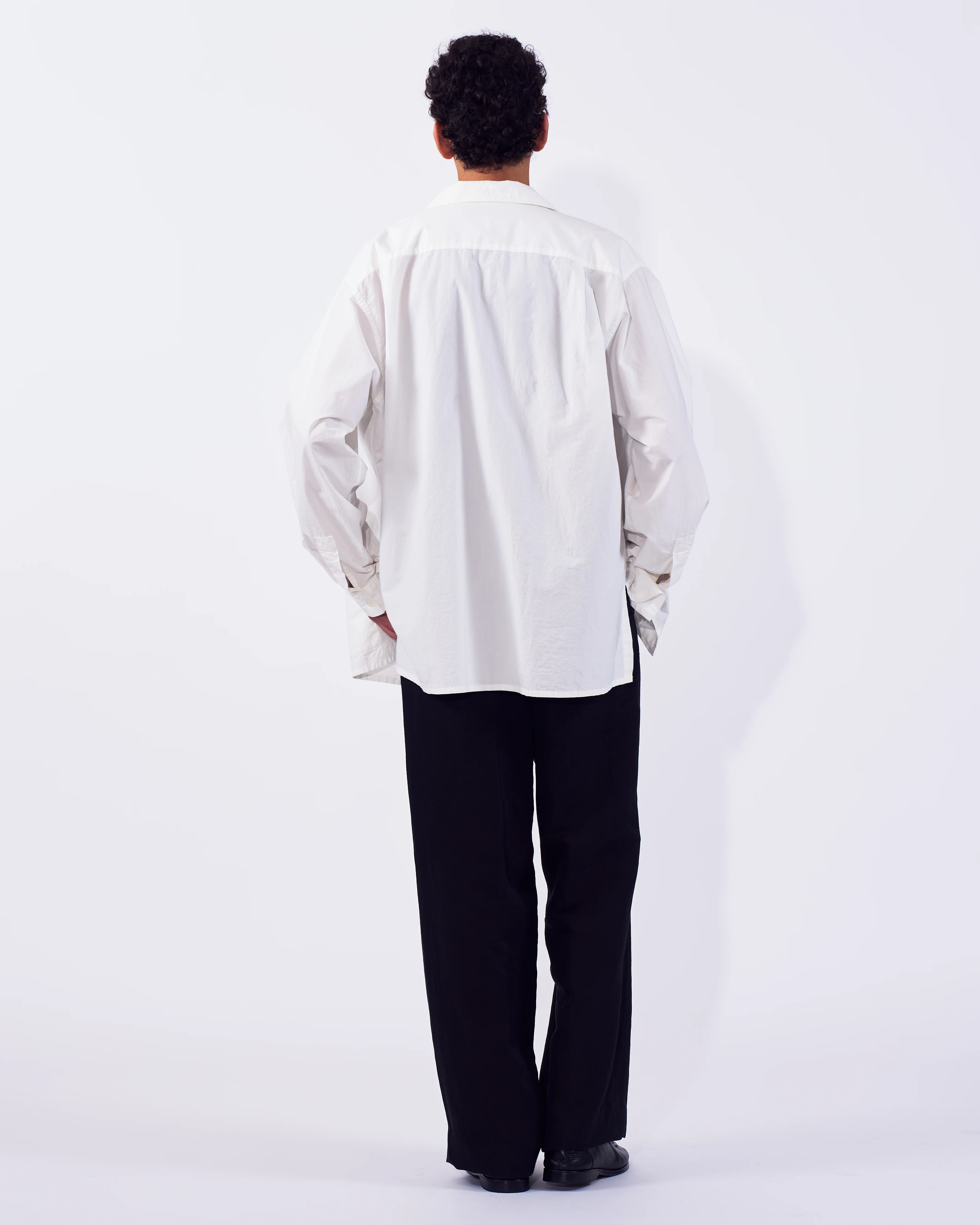Cotton Typewriter Garment-dyed Shirt Jacket - Image 4