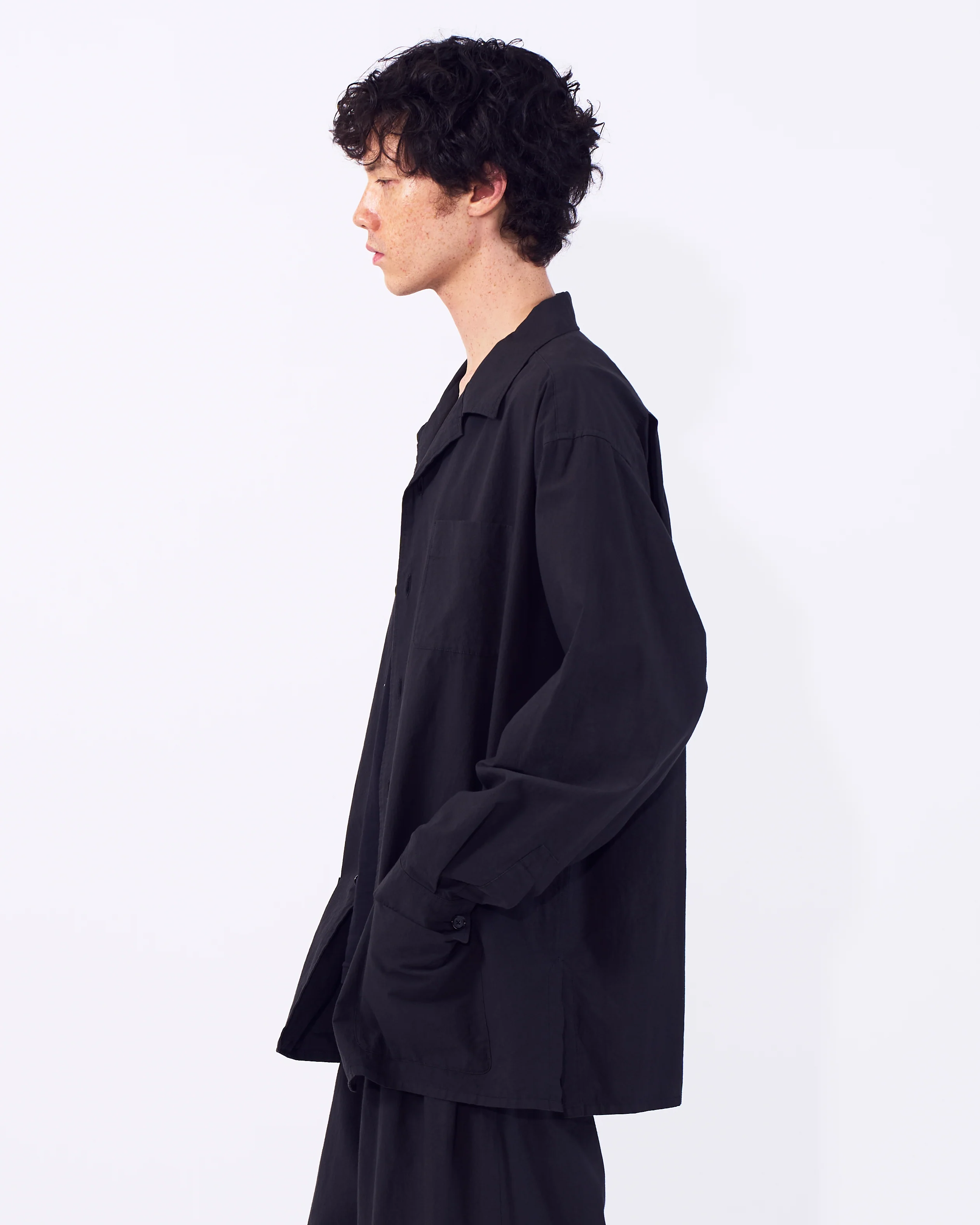 Cotton Typewriter Garment-dyed Shirt Jacket - Image 7