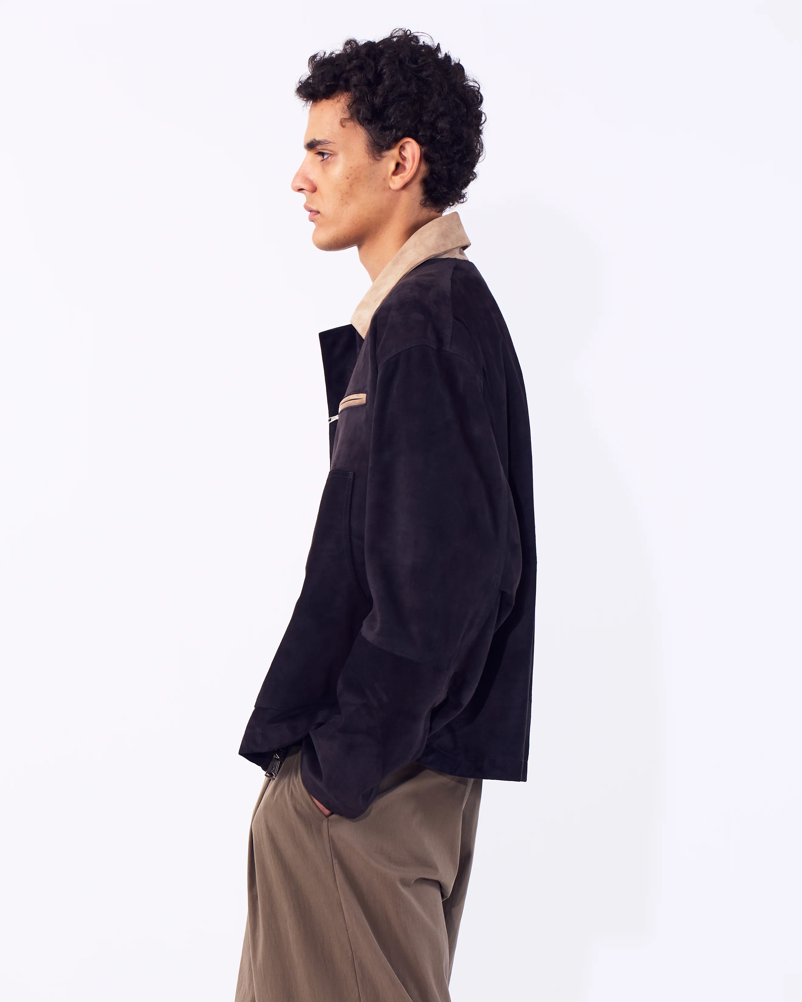 Goat Suede Work Jacket - Image 3