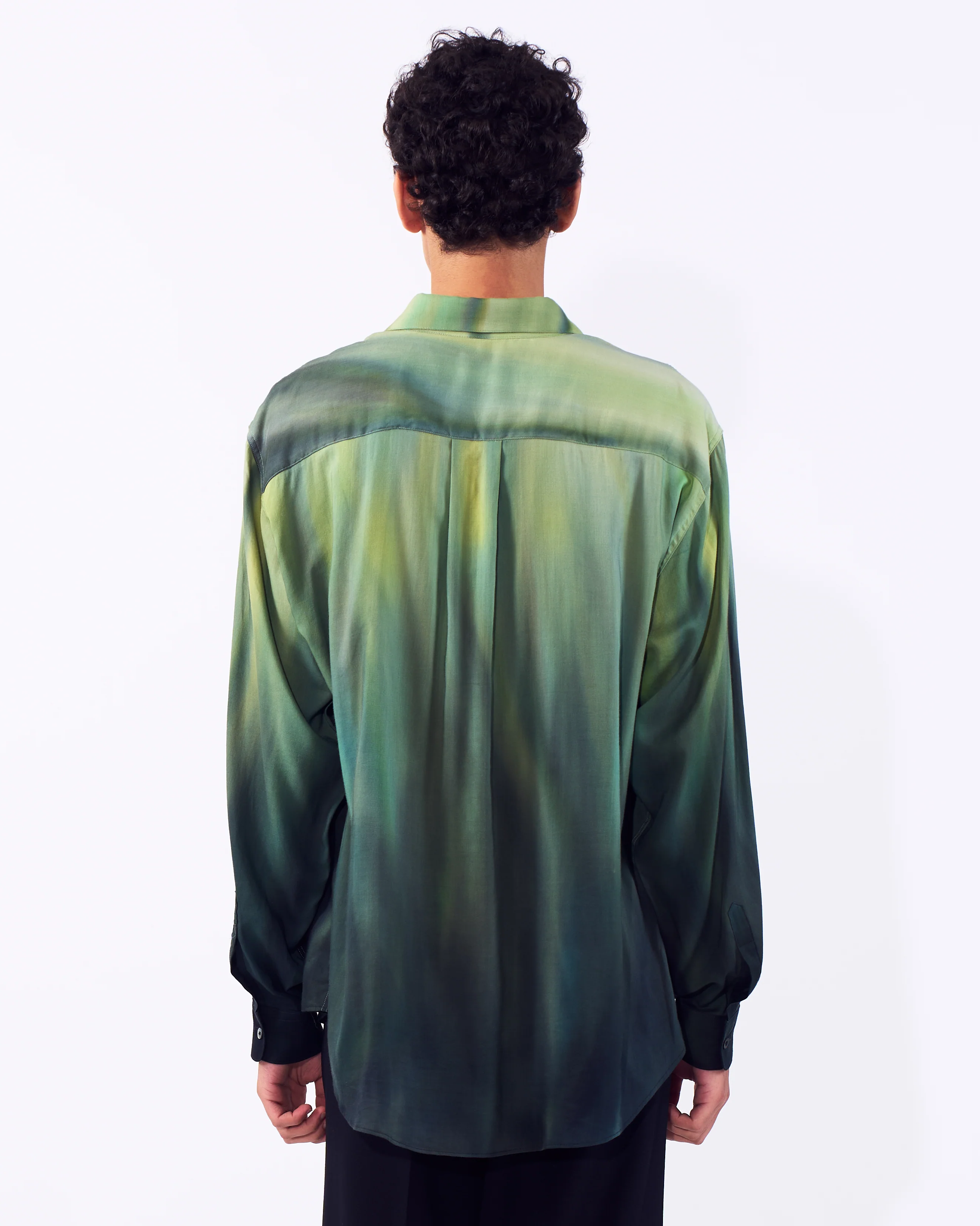 Cotton Rayon Silk Lawn Hand Painted Loose Fit Shirt - Image 10