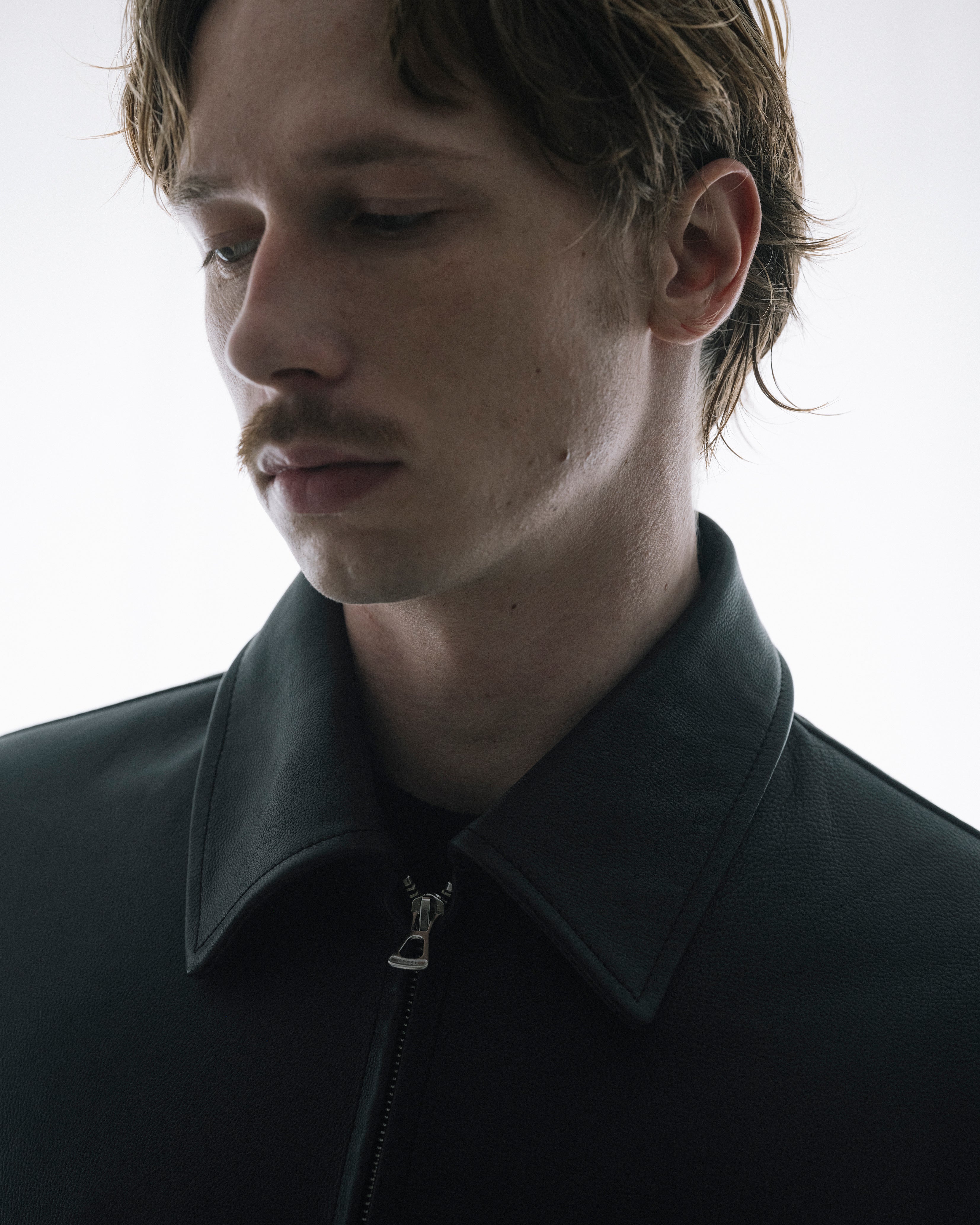 Goat Suade Nappalan Leather Zip Blouson - Image 5