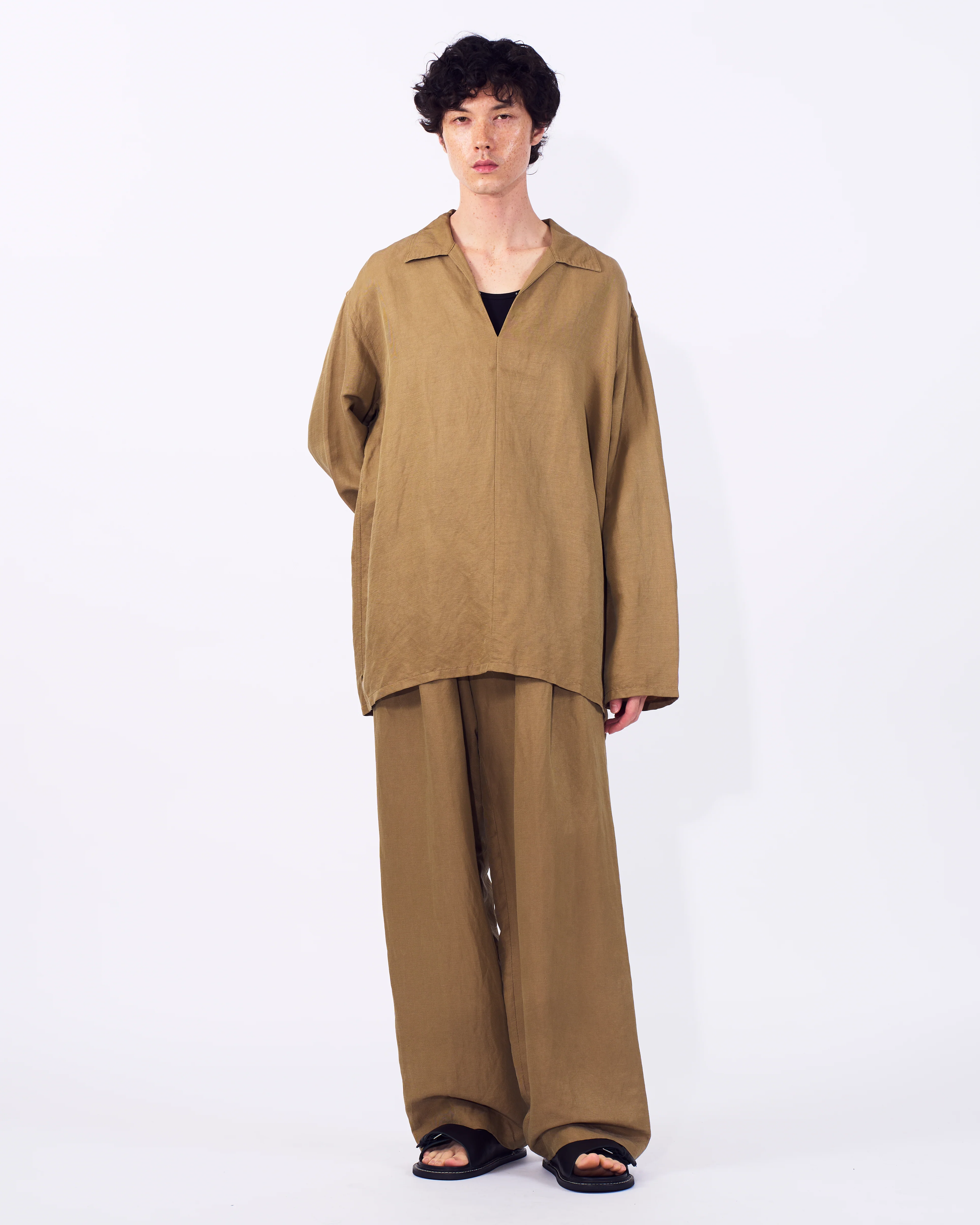 Linen Silk Kersey Skipper Shirt - Image 5