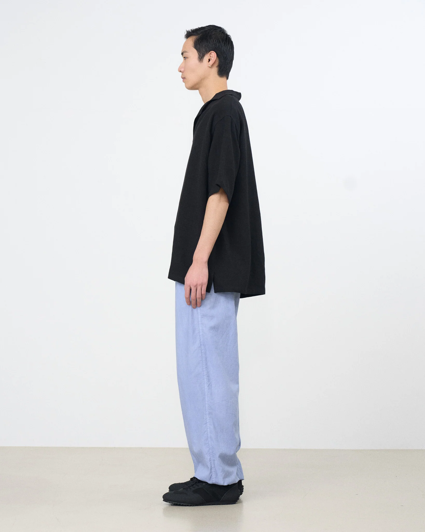 Linen Canvas Skipper Polo Shirt - Image 4