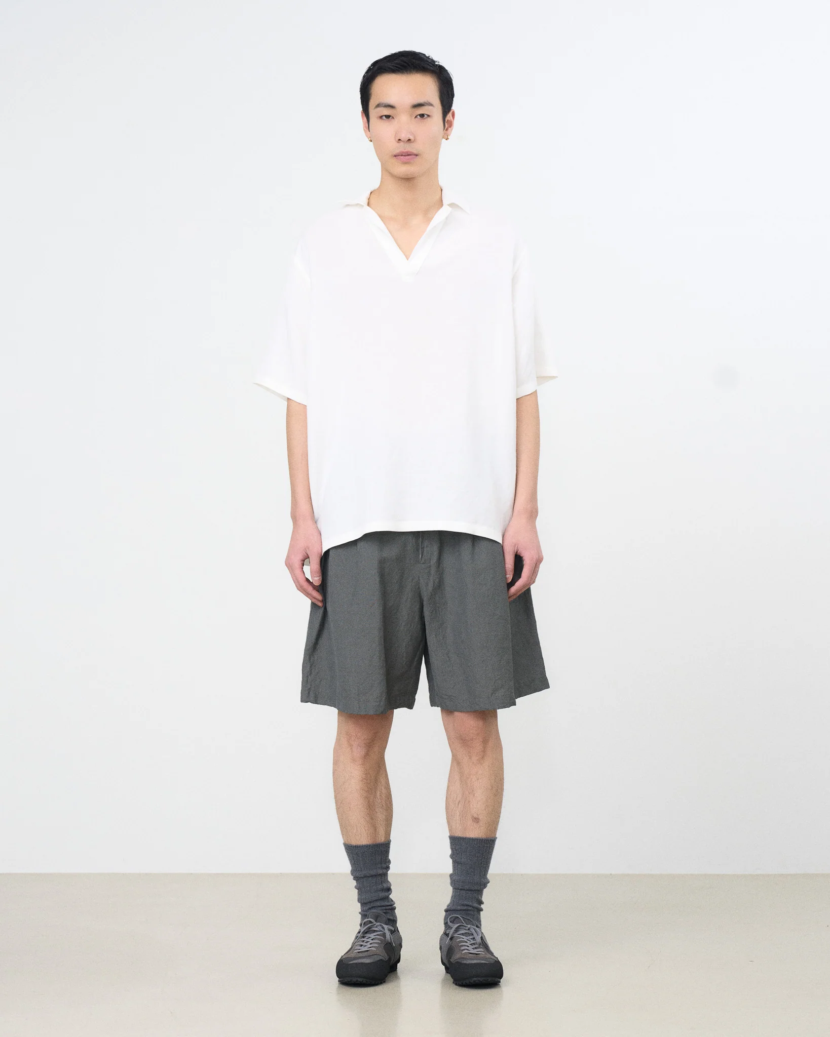 Linen Canvas Skipper Polo Shirt - Image 8